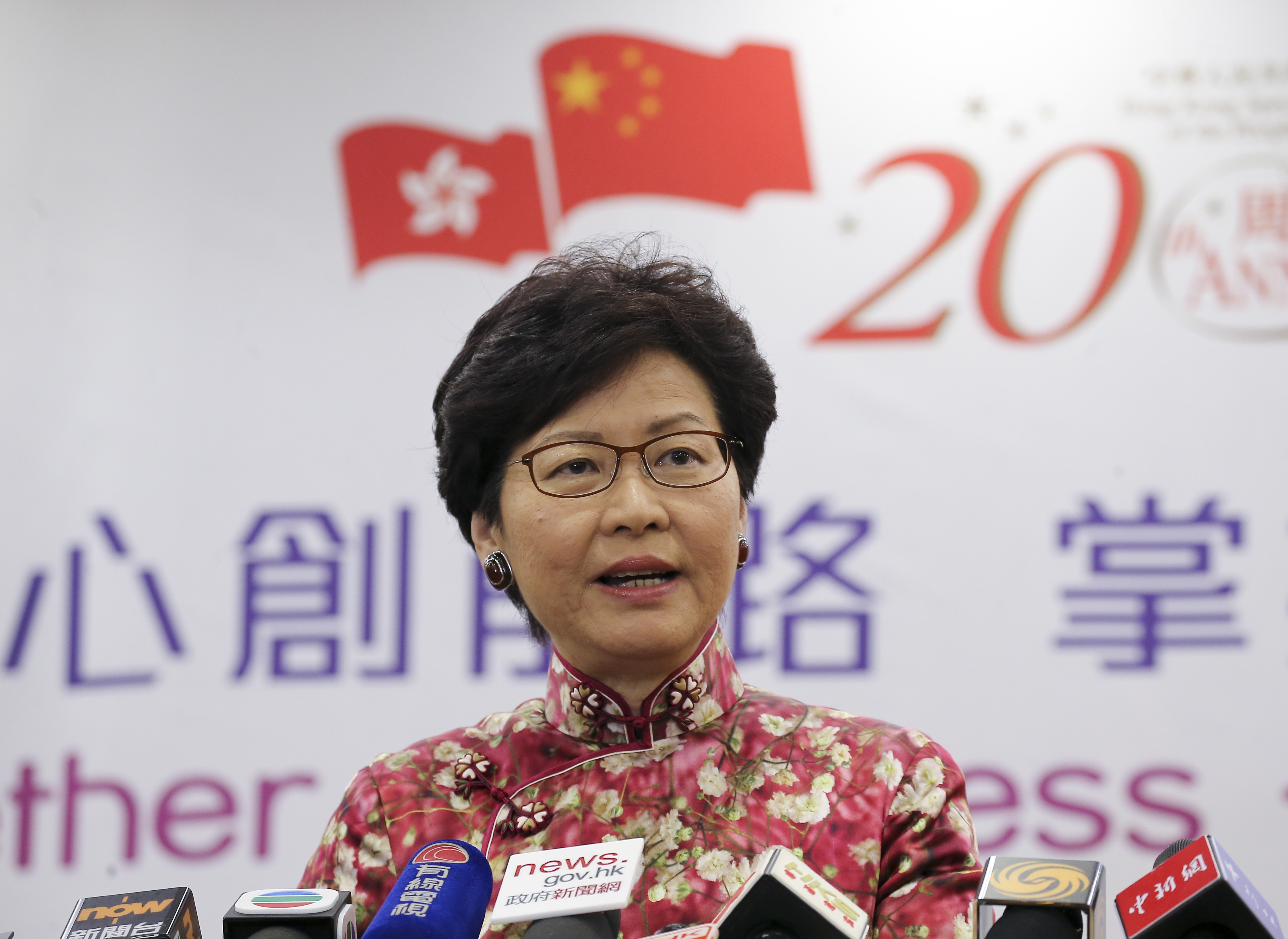 Hong Kong Chief Executive Carrie Lam addresses the media during her three-day duty visit to Beijing, on December 15. Photo: Dickson Lee