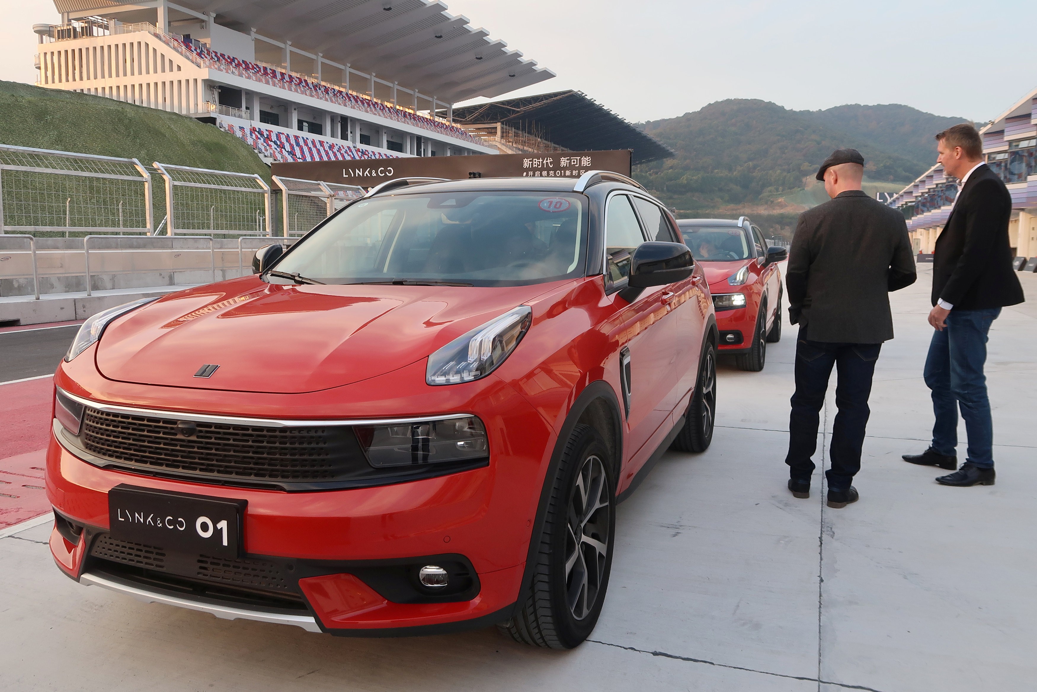 The Lynk 01 sport utility vehicle at a media event in China last month. Photo: Reuters