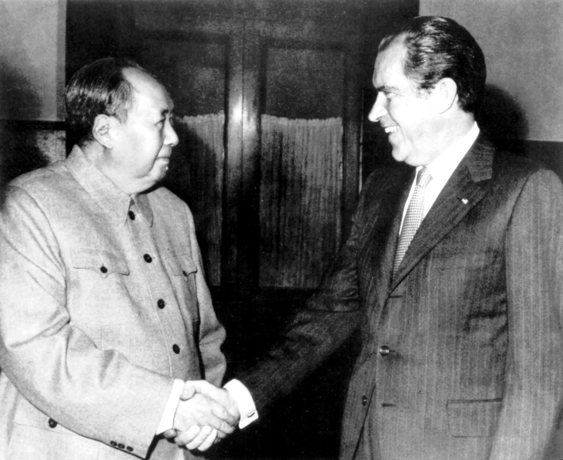 Over the past 45 years the leaders of China and the United States have met on dozens of occasions, but it all began in February 1972, when Chinese leader Mao Zedong (left) welcomed US President Richard Nixon to Beijing. Photo: Xinhua