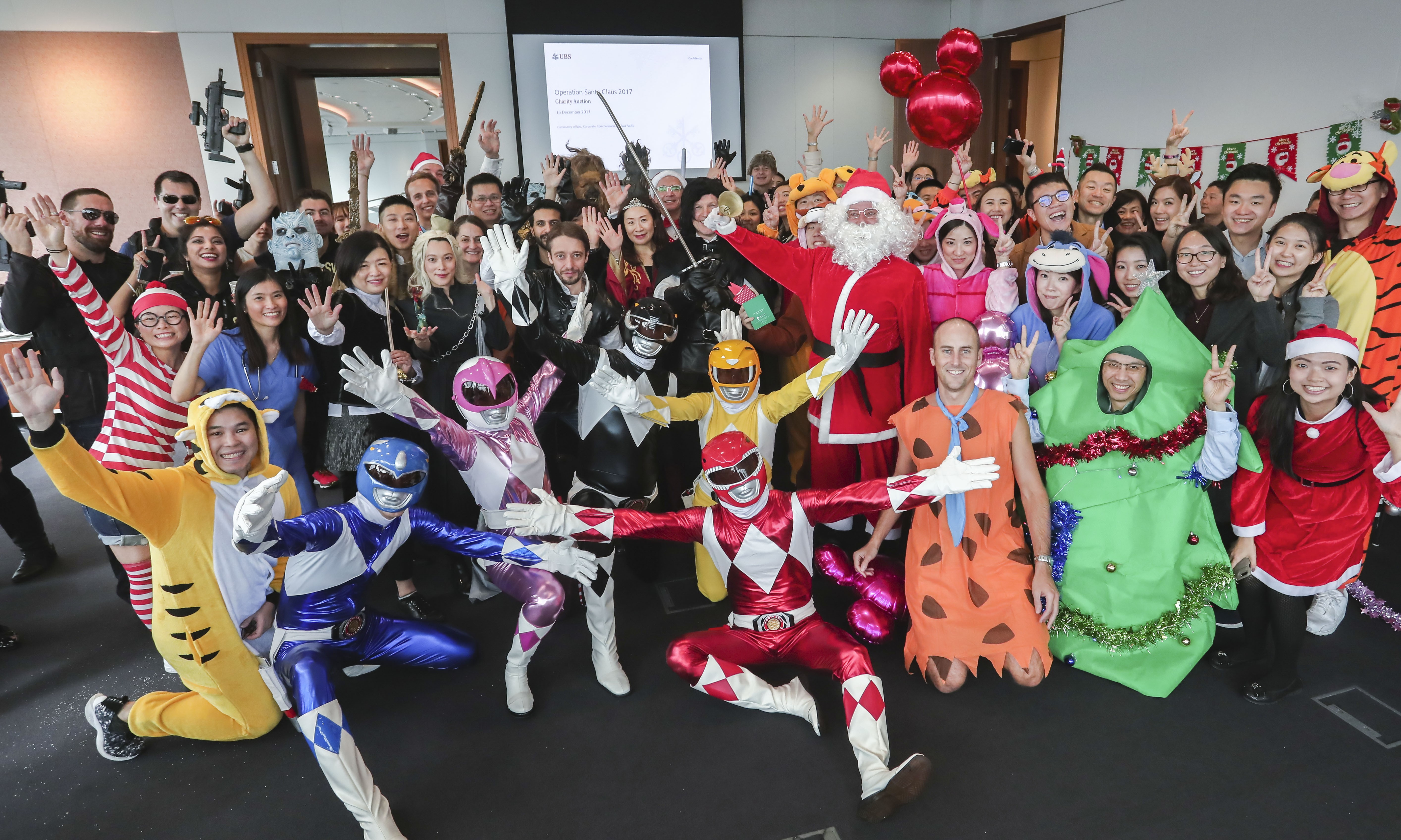 The Force is with employees as they don costumes and spend big at a party for Operation Santa Claus