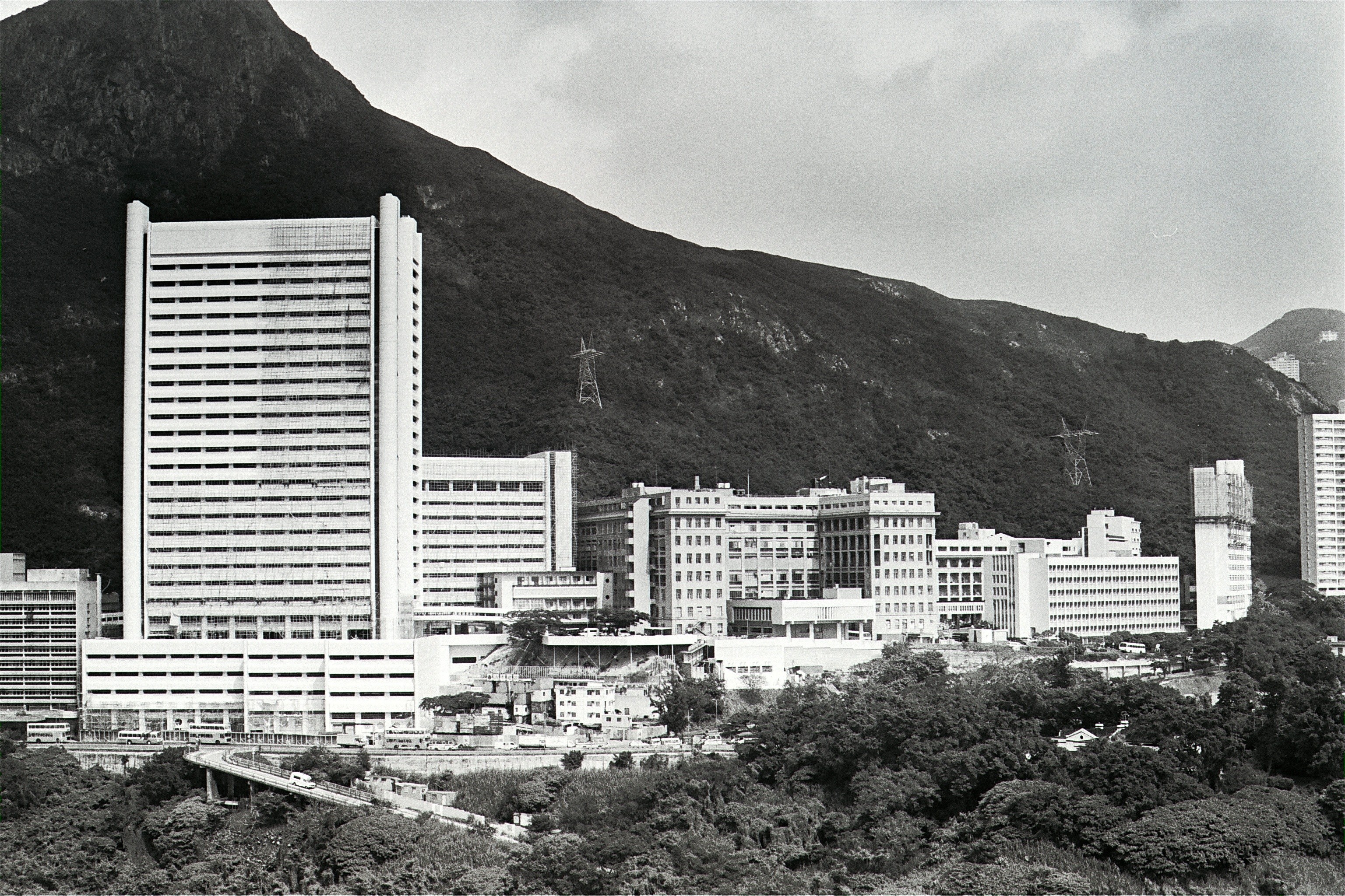 Queen Mary Hospital, in Pok Fu Lam, Hong Kong Island.