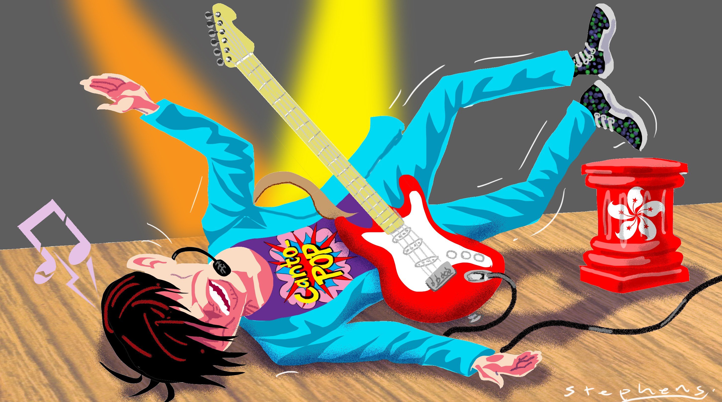 The glory days of Canto-pop seem to be in the past. Illustration: Craig Stephens