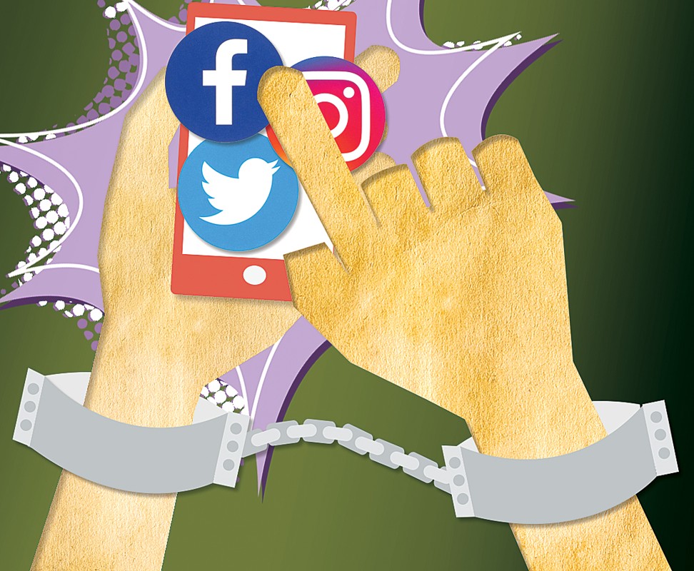 Post magazine Jan 14, 2018 Rant Edited Shutterstock pic showing social media annoyances