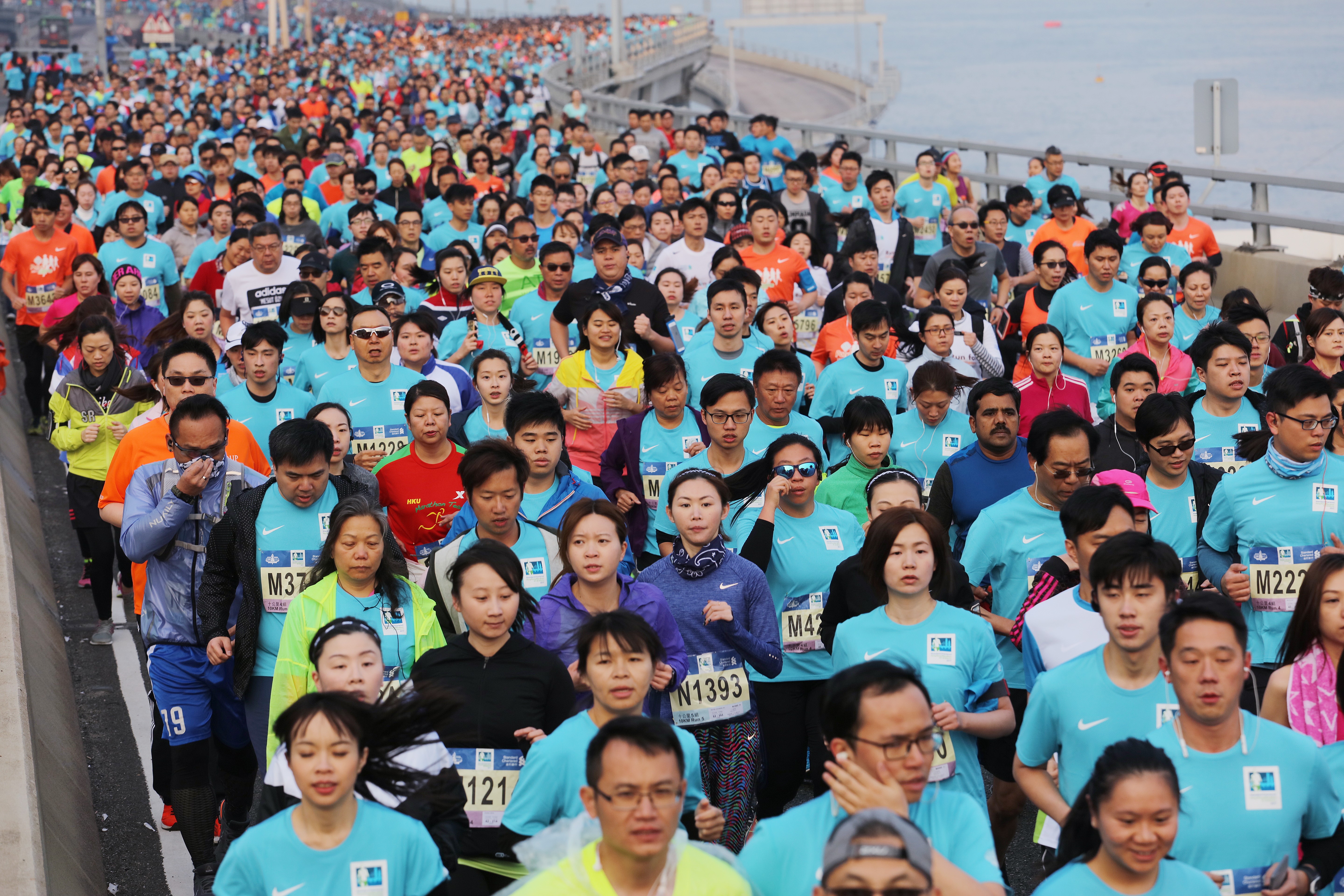 Thousands of runners take part in the Standard Chartered Hong Kong Marathon each year. Photo: Felix Wong