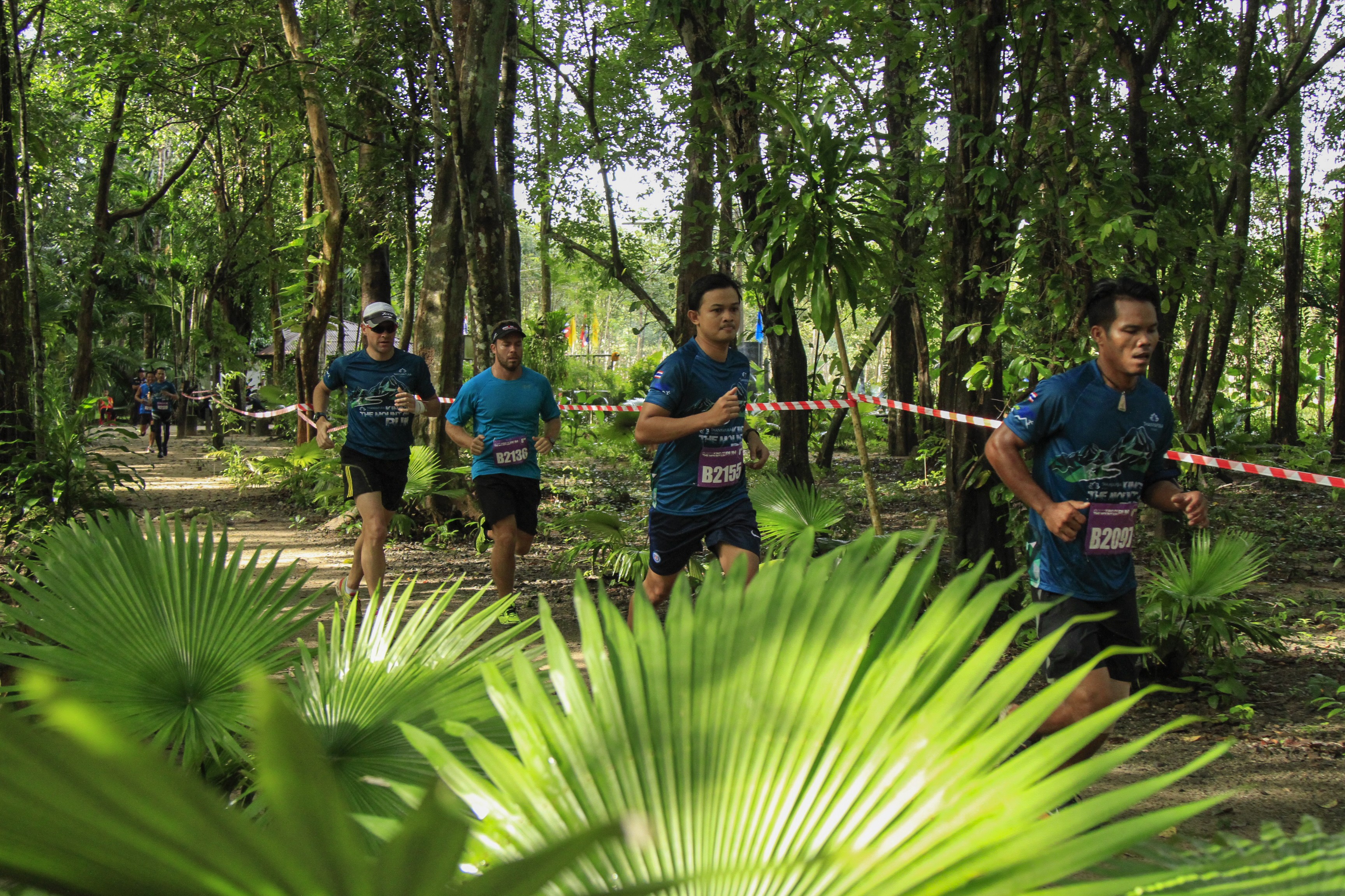 Athletes on a training run from the Thanyapura Olympic village in Phuket, Thailand.