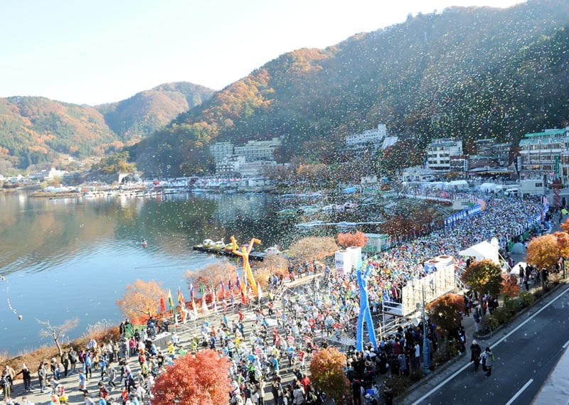 The Fujisan Marathon is one of many overseas marathons set amid stunning scenery.
