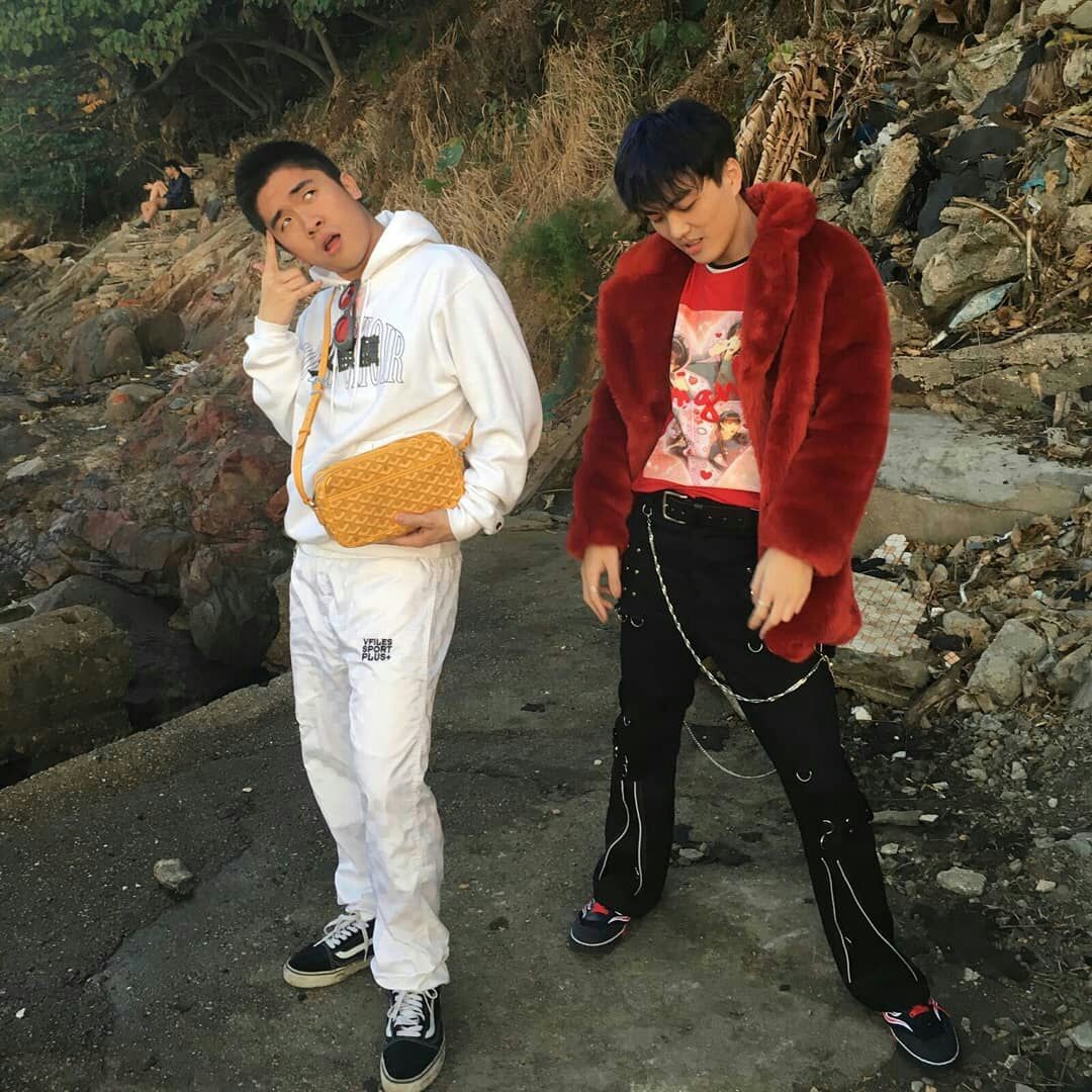 Hong Kong rappers Yung Takeen (left) and N.O.L.Y. have big plans for the future. 