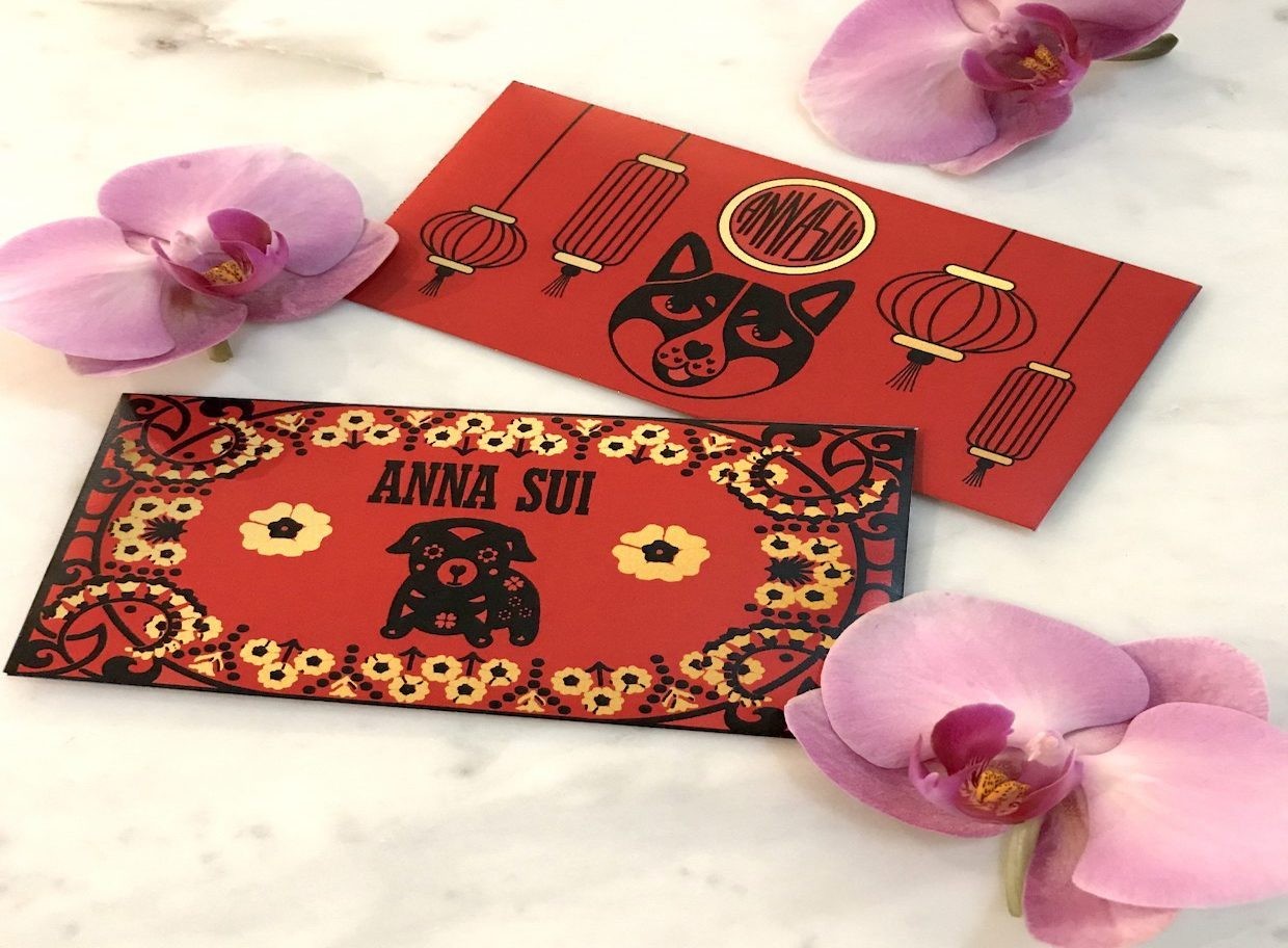Anna Sui’s red envelopes created for McDonald’s. Photo: Anna Sui