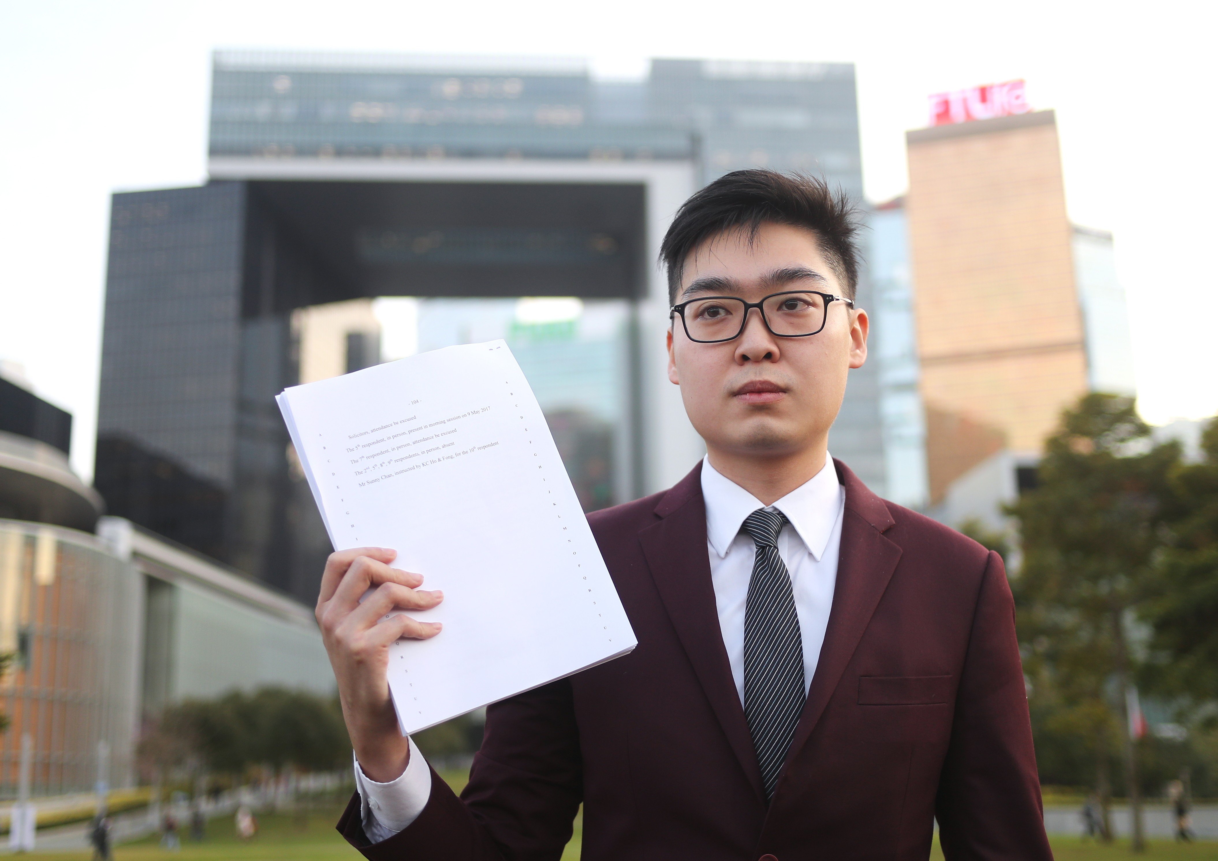Convenor of the Hong Kong National Party Andy Chan Ho-tin, was among several aspirants banned from the 2016 Legco election. Court ruled against Chan on Tuesday, determining that election officials can ban candidates for their political views when given evidence they would not uphold the Basic Law. Photo: Winson Wong