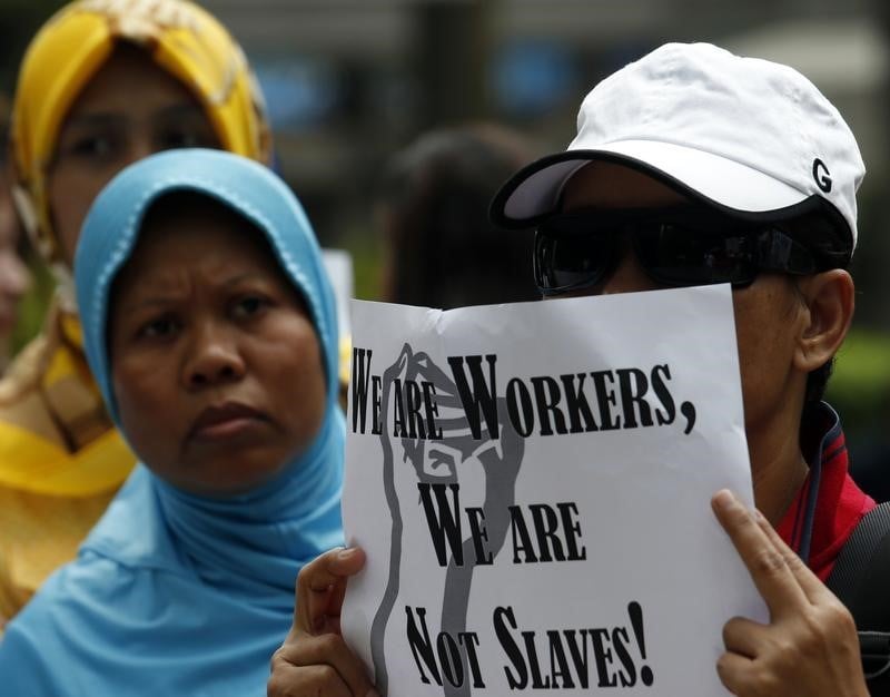 Foreign domestic helpers in Hong Kong have a long history of campaigning for improved working conditions in the city. Photo: Reuters