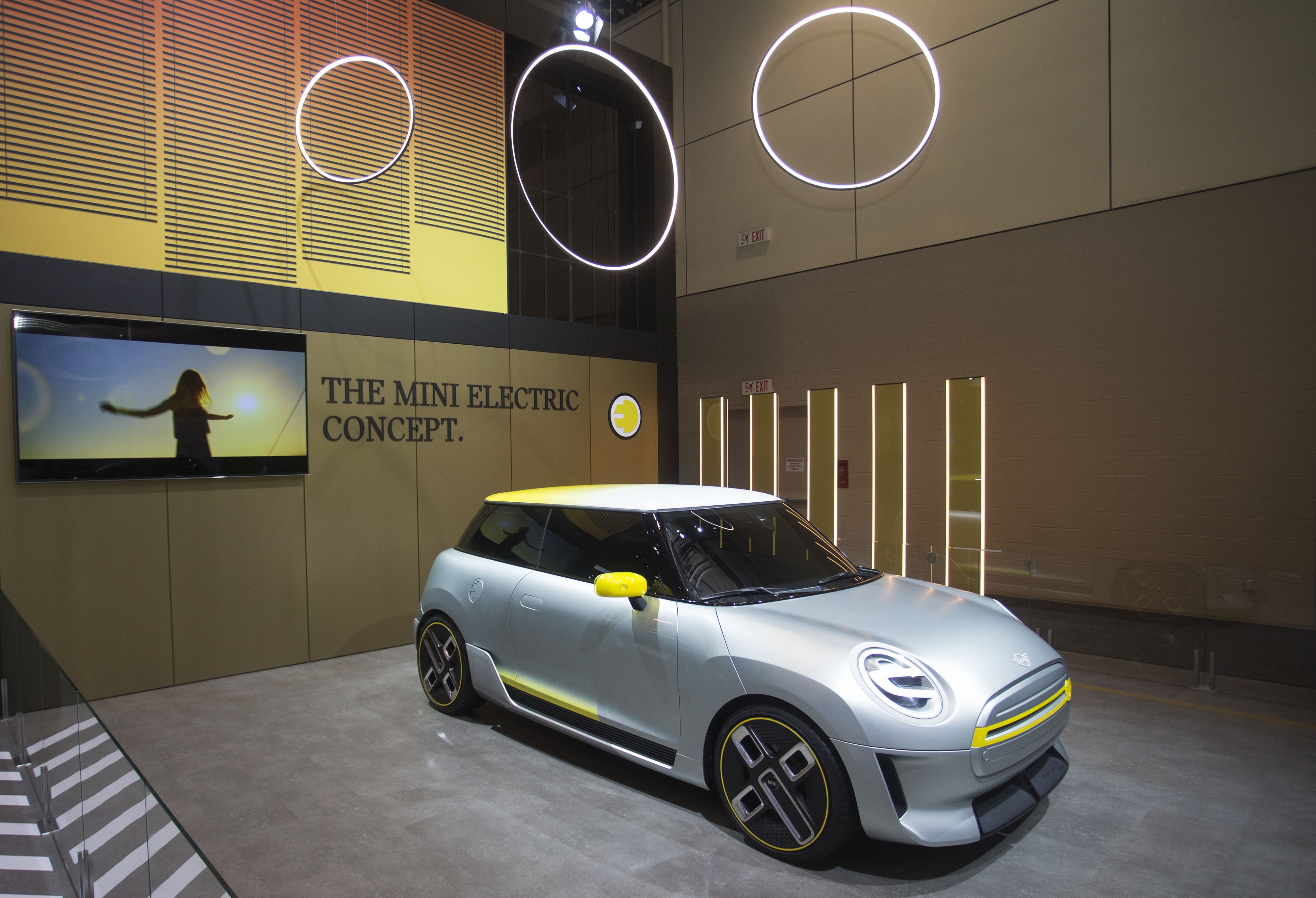 A Mini electric concept car is on display during the 2018 Canadian International AutoShow at the Metro Toronto Convention Centre in Toronto on February 16, 2018. Photo: Xinhua