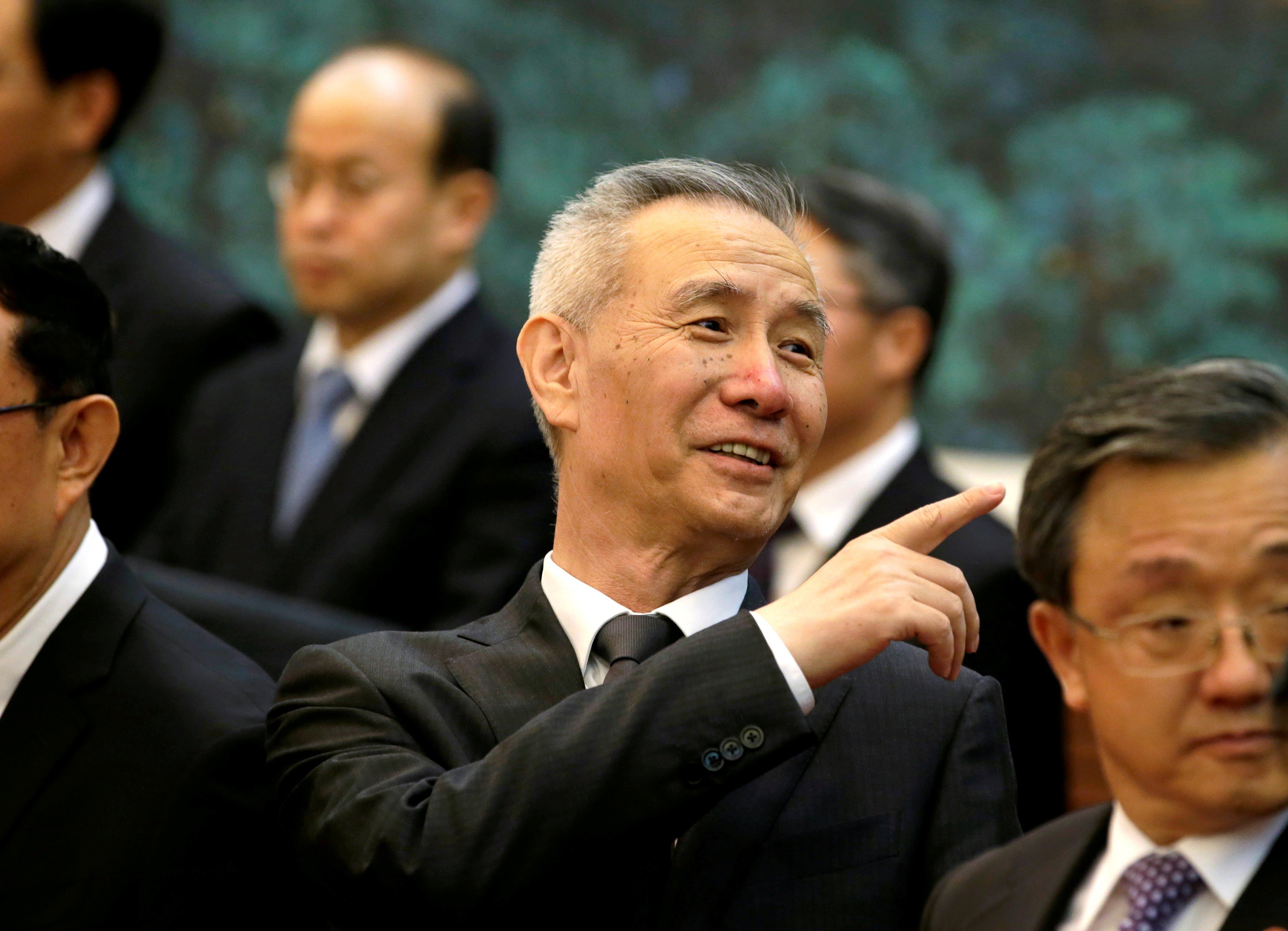 Liu He is ahead of the other candidates in line for the central bank governor job, according to a source. Photo: Reuters
