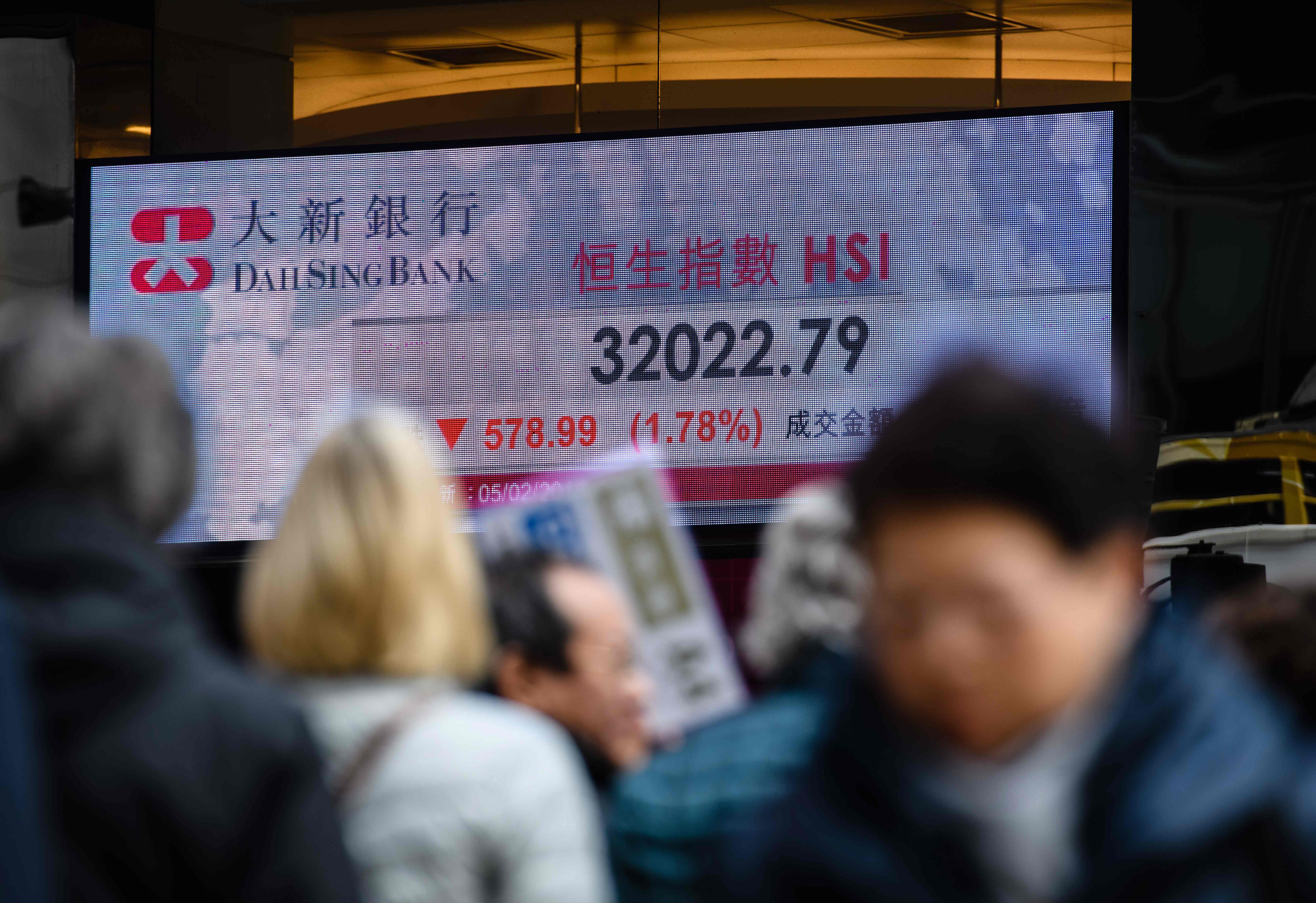 A total of 15 companies recorded 48 purchases worth HK$109 million (US$13.93 million) during February 20 to 23. Photo: AFP