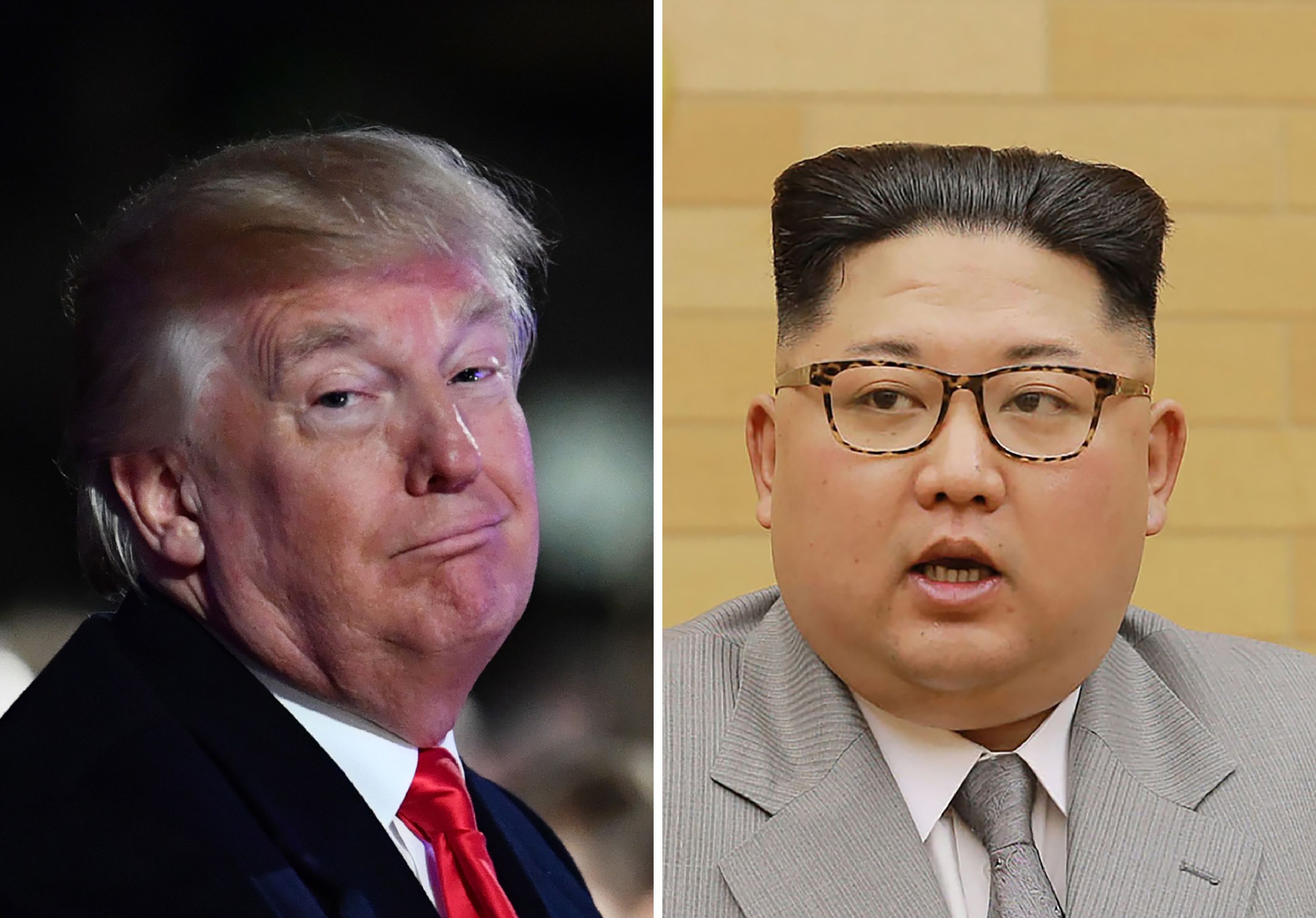 Donald Trump and Kim Jong-un are known for their mercurial natures – which may help the nuclear crisis. Photo: AFP