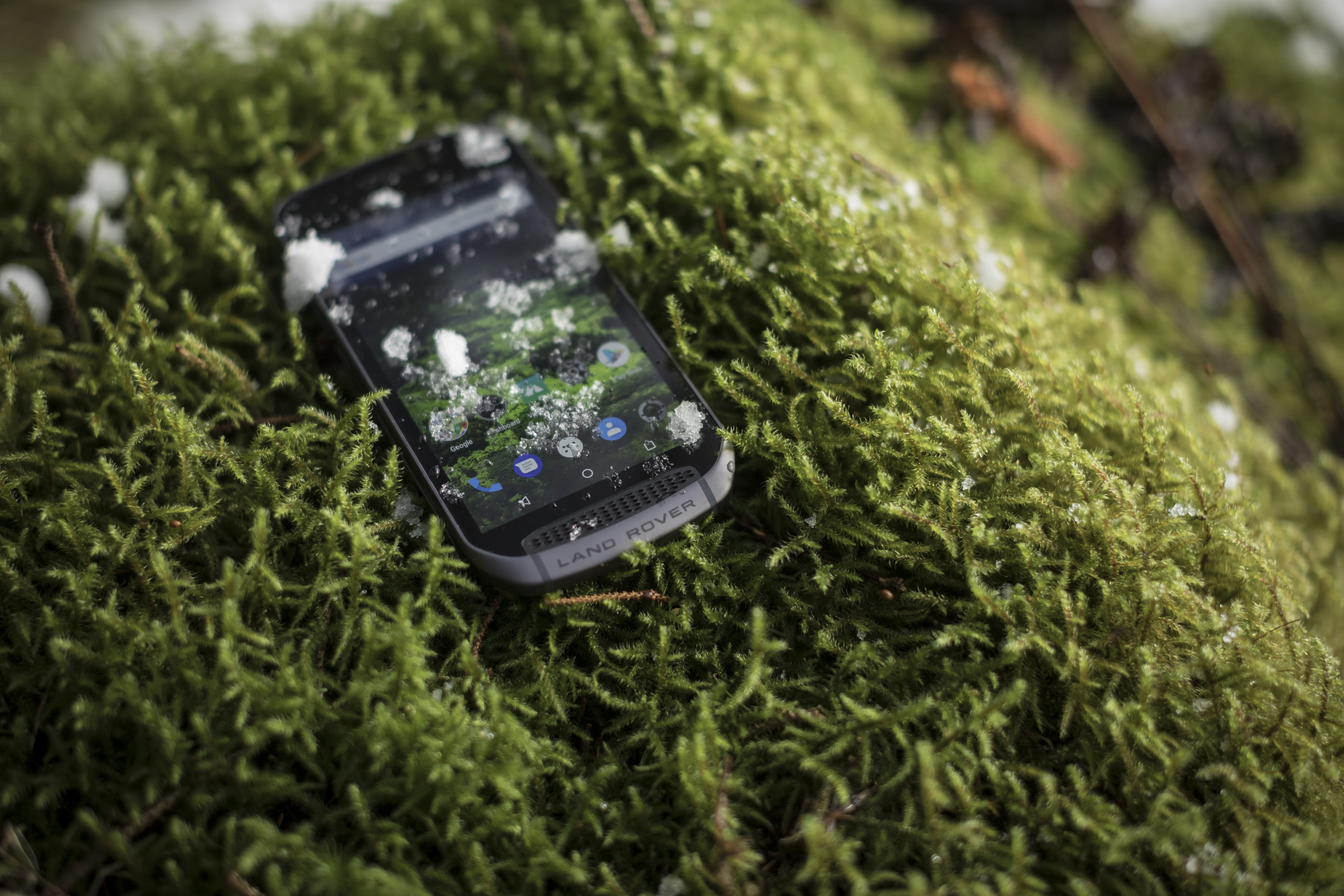 The Land Rover Explore smartphone works in below-freezing temperatures as well as in extreme humidity.