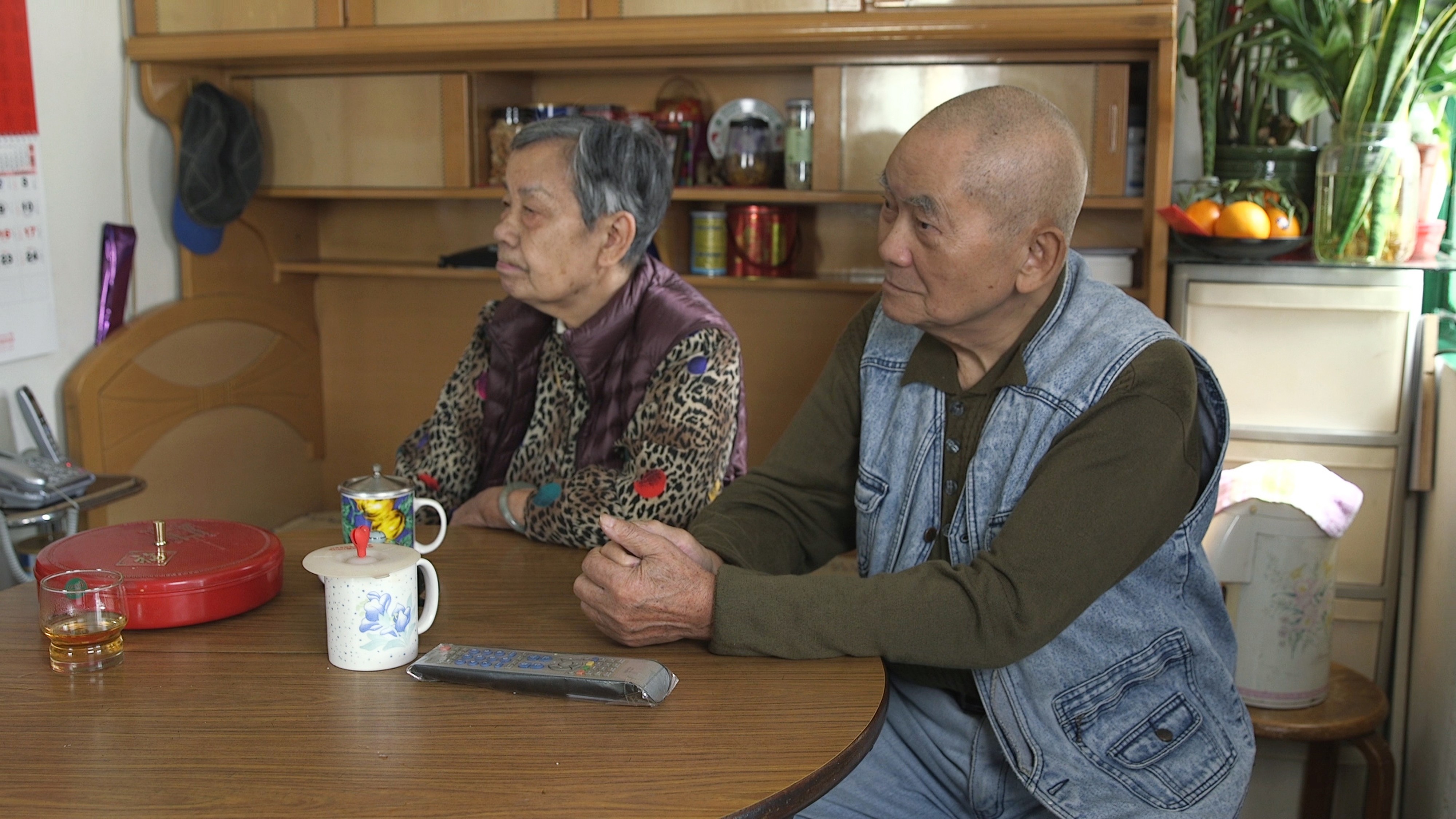 Mrs Mak, 84, and Mr Wat, 87, live a frugal life together in their flat bought in the 1970s. Photo: Handout