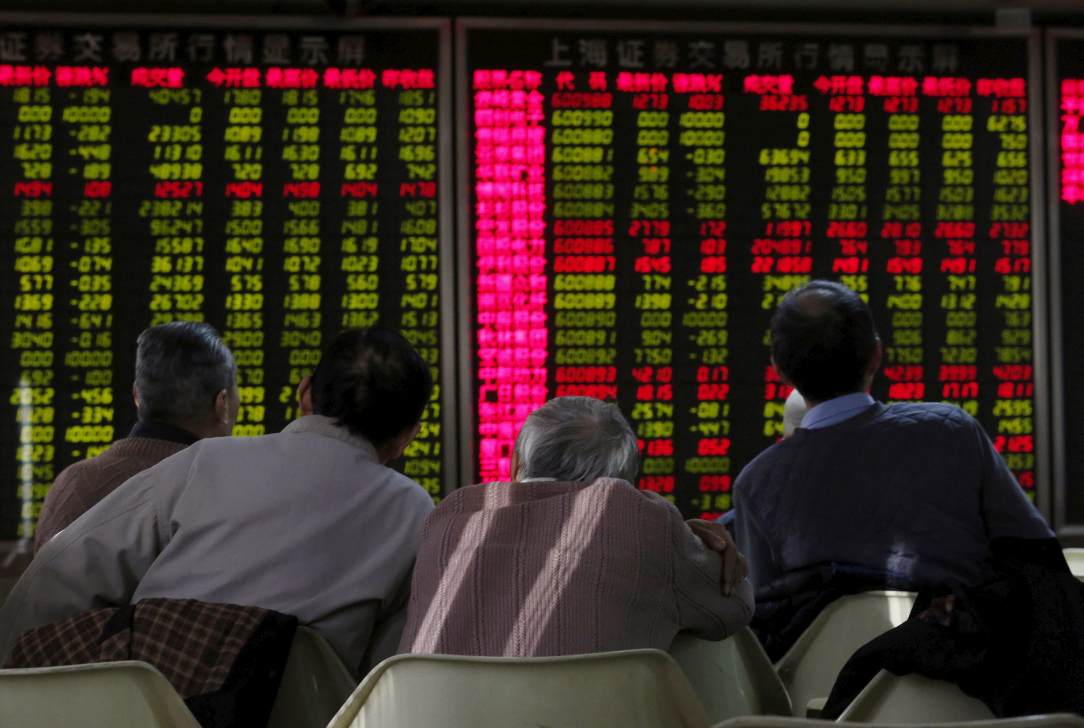 A brokerage in Beijing. The China stock market has only recorded one genuine ‘Two Sessions’ rally in the past five years, in 2015. Photo: Reuters