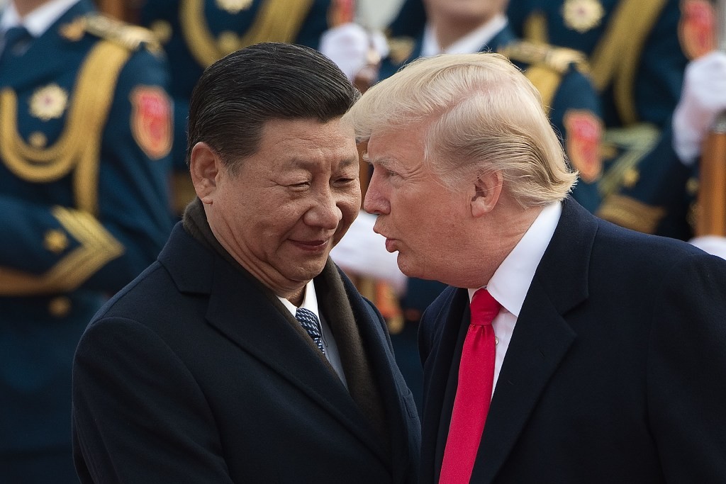 Donald Trump has praised Xi Jinping after China announced a proposal to end the two-term limit on the presidency. Photo: AP