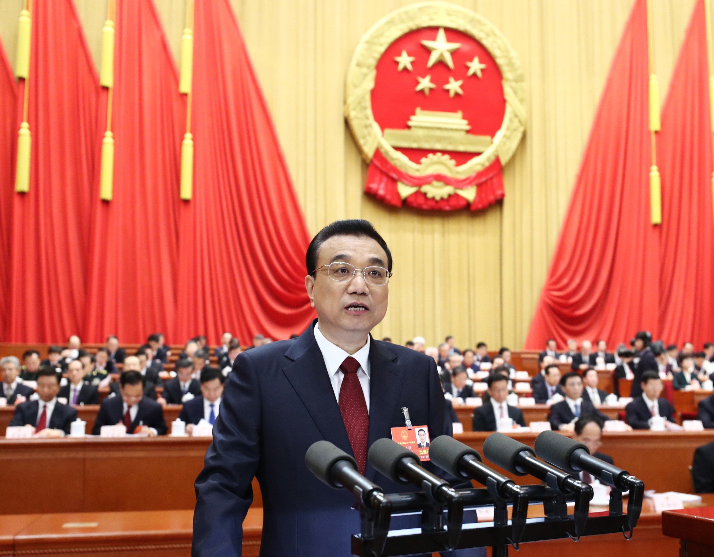 Premier Li Keqiang outlined comprehensive plans for China’s economic and social development. Photo: Xinhua