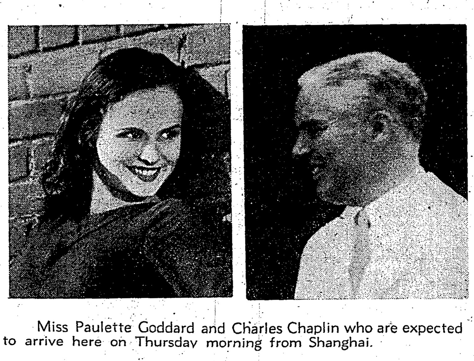 Paulette Goddard and Charlie Chaplin. Picture: SCMP