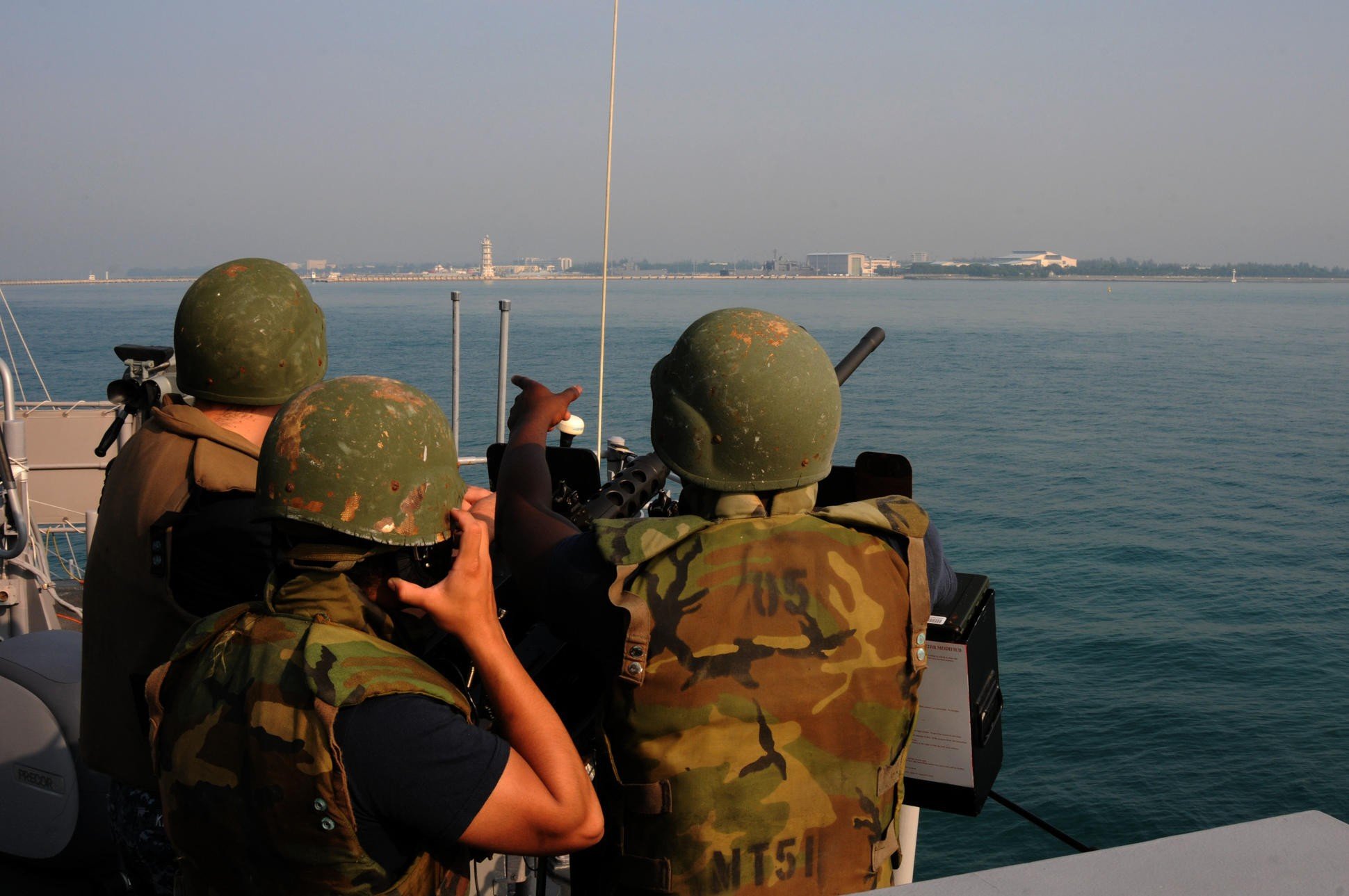 A multinational antipiracy and antiterrorism security force patrols the Strait of Malacca. China has also increased its naval presence in the strait to protect its interests. Photo: Alamy