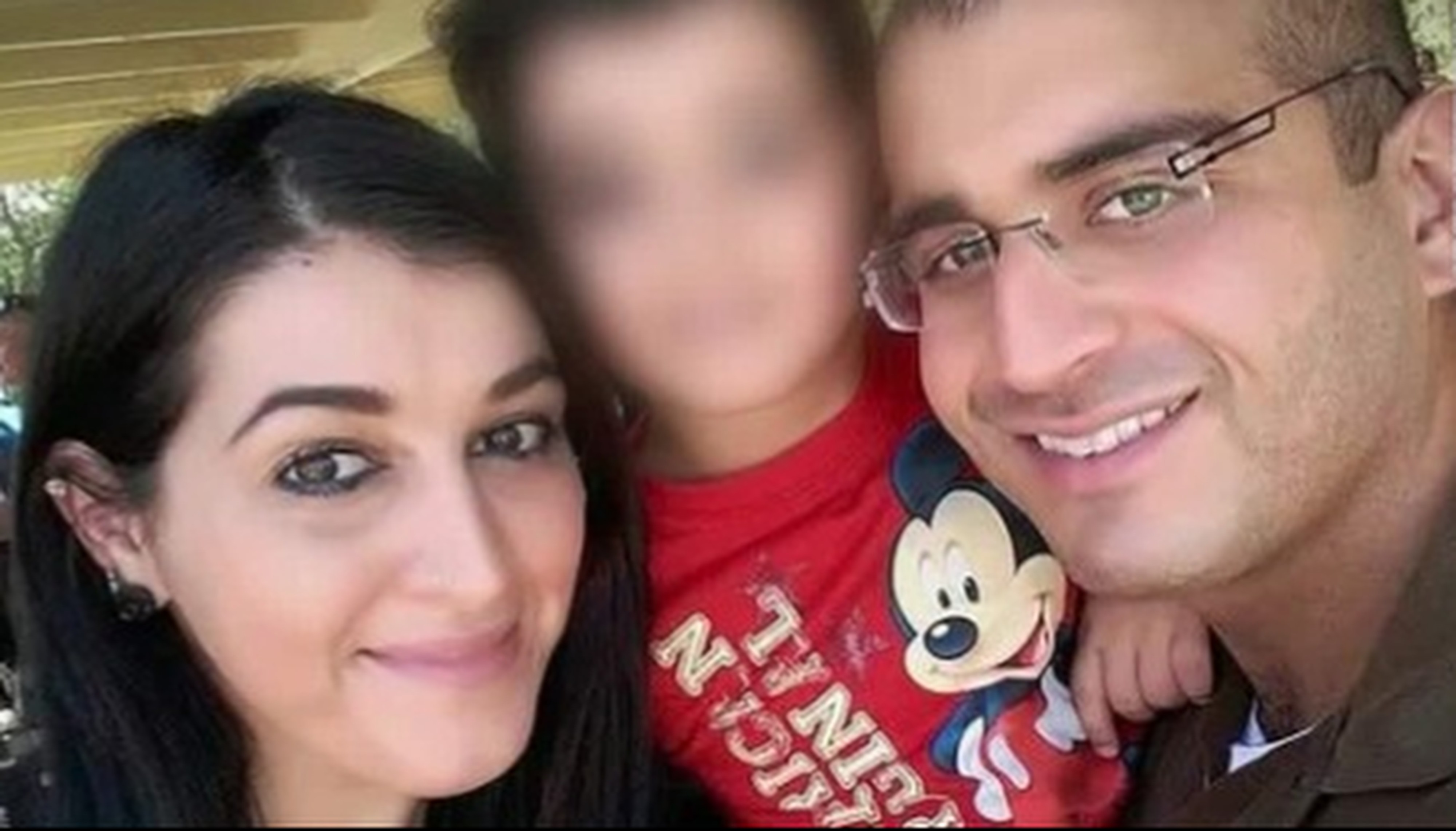 Omar Mir Seddique Mateen, who killed 49 people in an attack on Orlando, Florida, nightclub in 2016, poses with his wife, Noor Salman, in a family photo. Photo: Handout