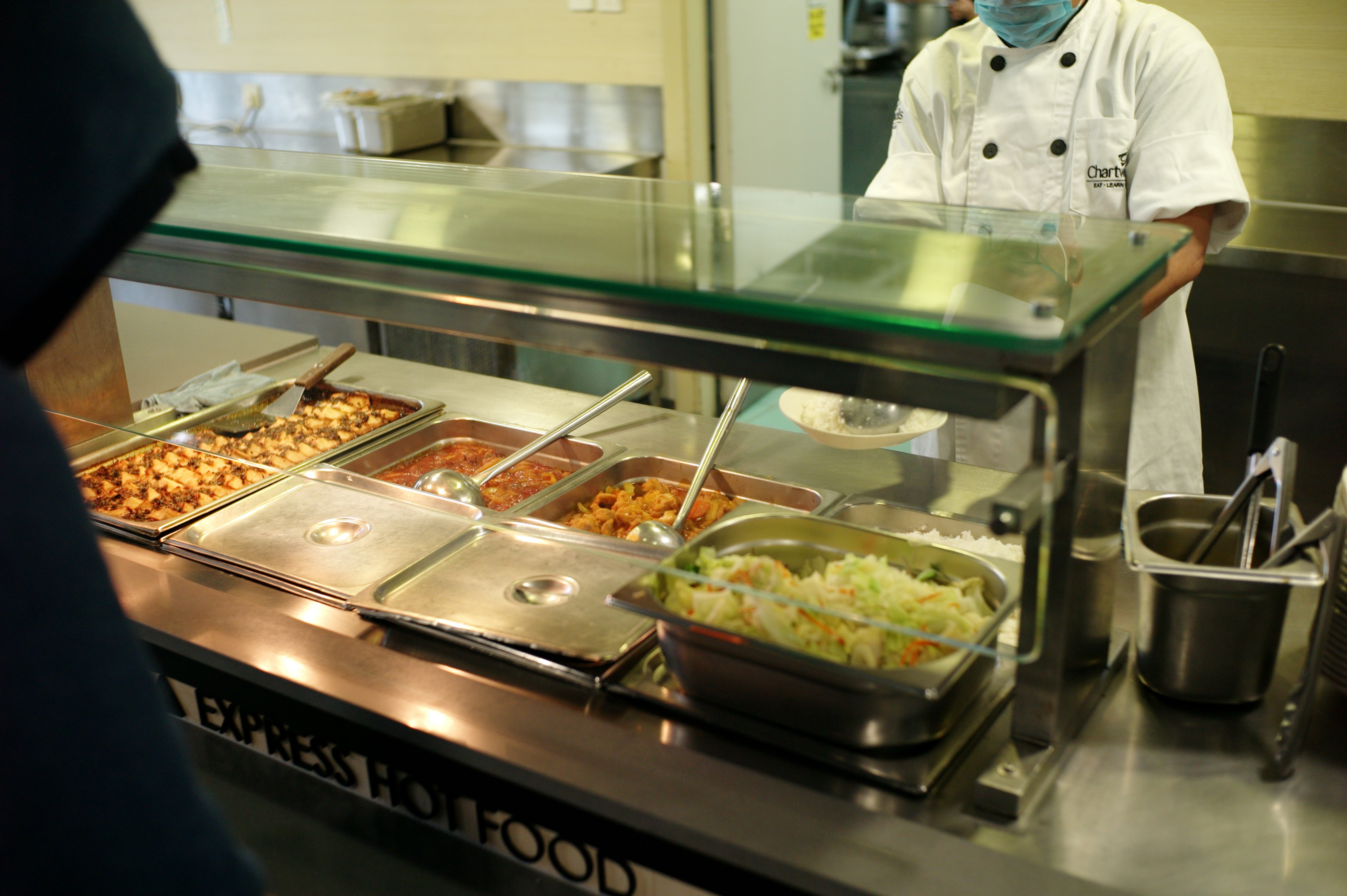 Some of the canteen options at South Island School