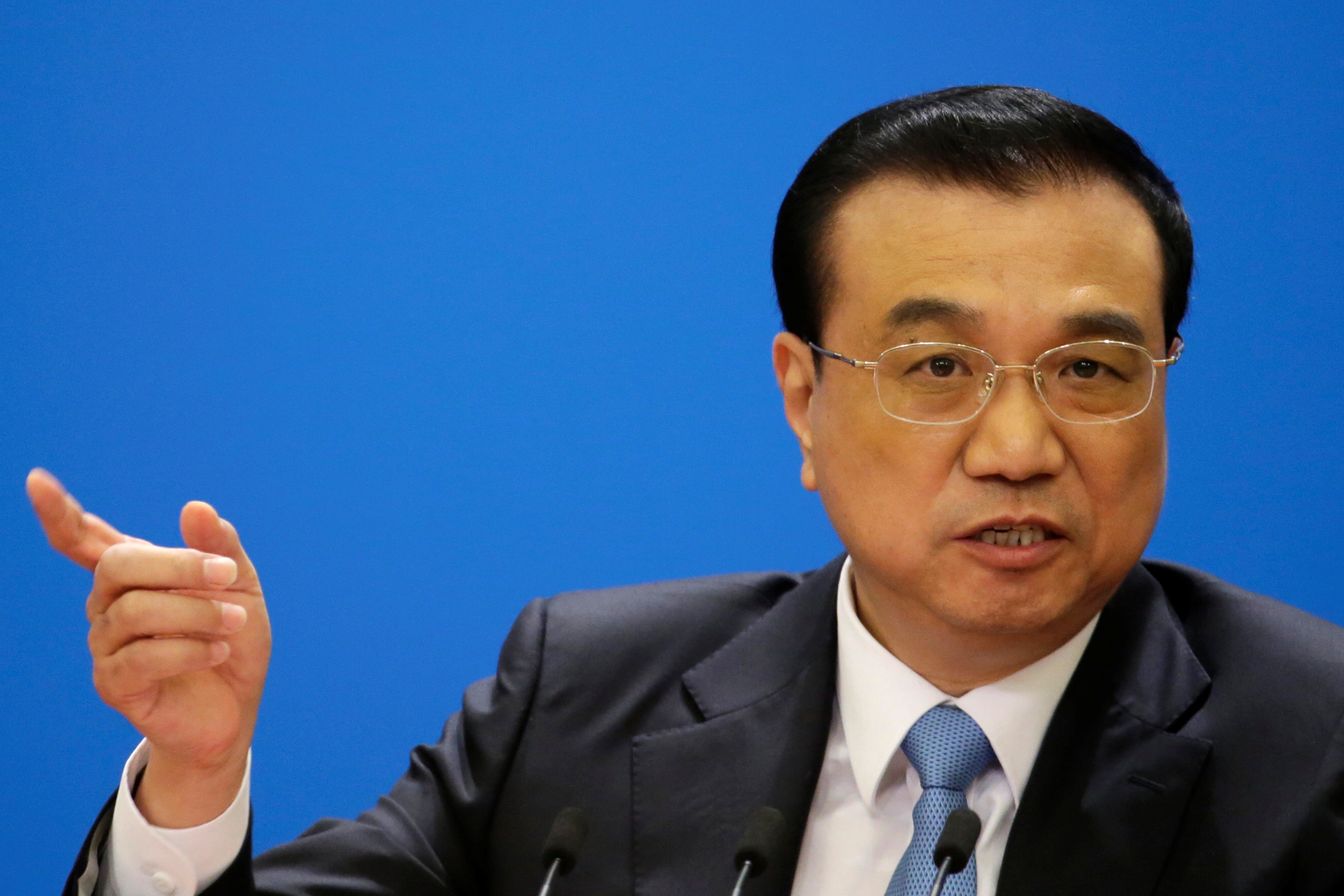 Premier Li Keqiang said China would protect intellectual property. Photo: Reuters