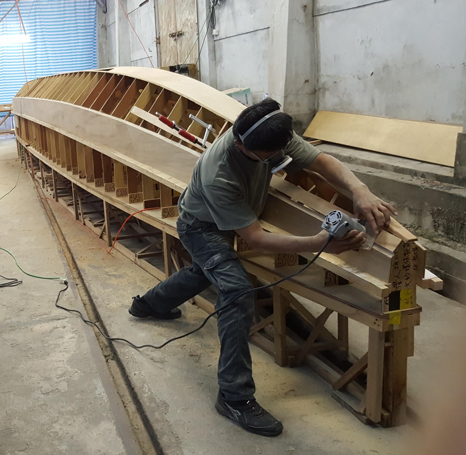 Dragon boat coach Woo Tse-hong spent most of his time last year in Taiwan preparing for the event. He even forked out NT$300,000 (HK$80,600) from his own pocket to build the boat. Photo: Handout