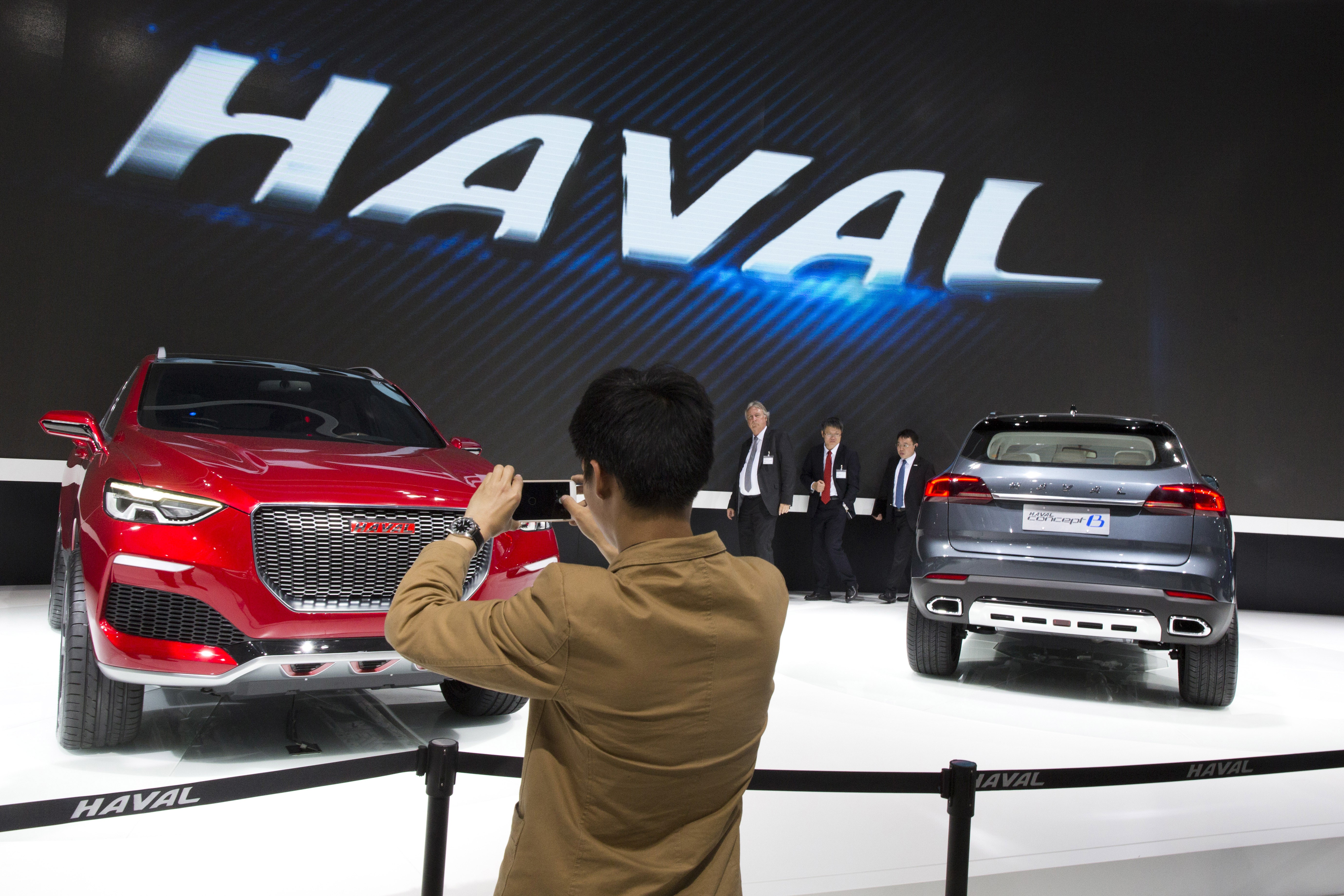 Analysts are concerned by loss of domestic market share by the company’s Haval SUV models. Great Wall has set a target of selling 1.16 million cars in 2018. Photo: AP