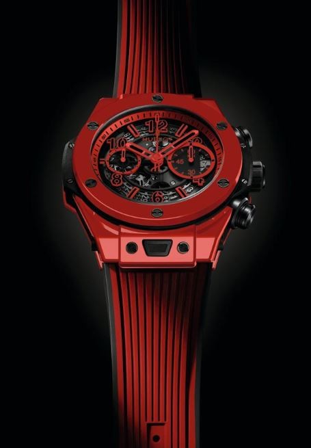 Hublot’s 45-millimetre Big Bang Unico Red Magic