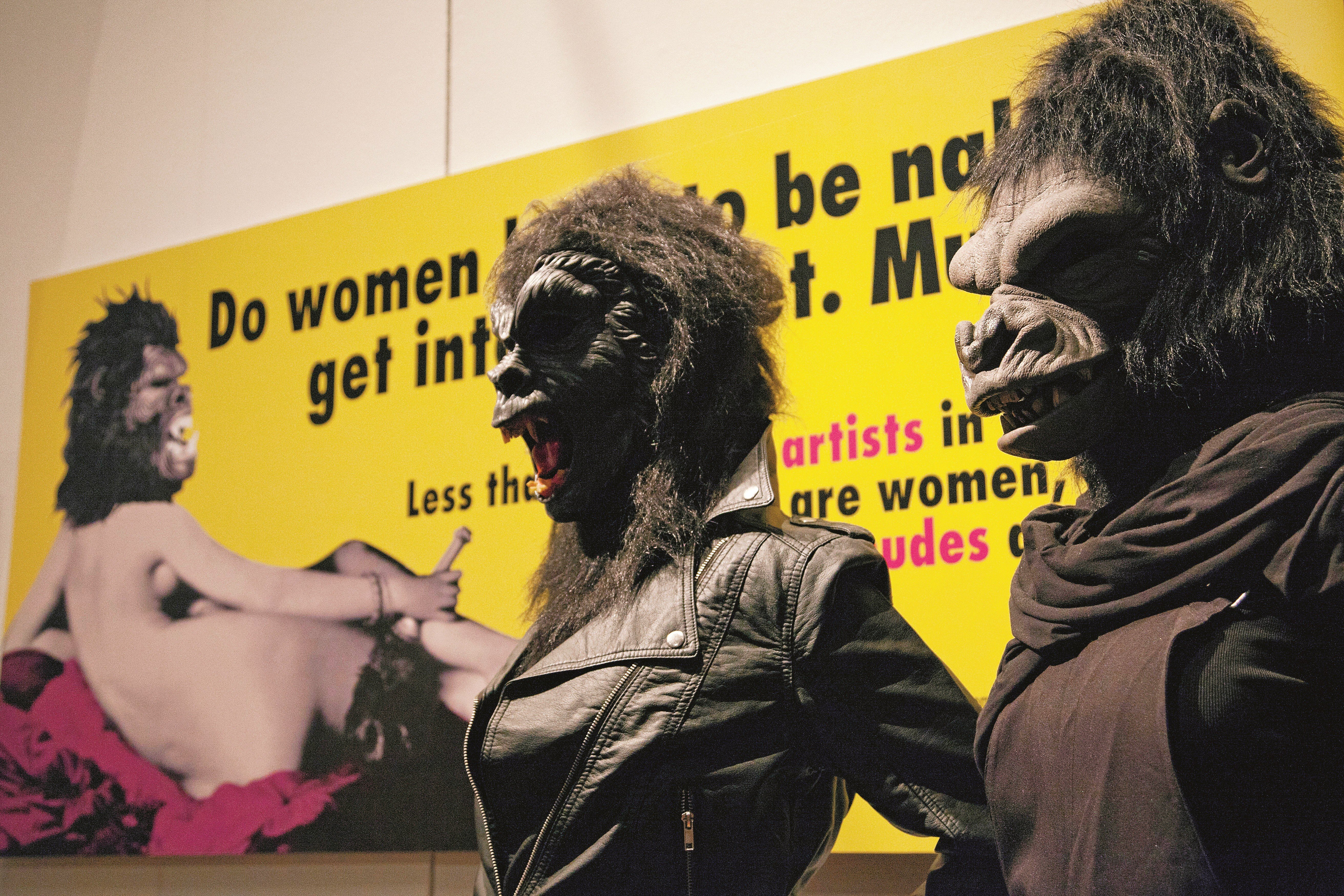 Guerrilla Girls is an anonymous group of feminist, female artists devoted to fighting sexism and racism within the art world. Photo: Alamy