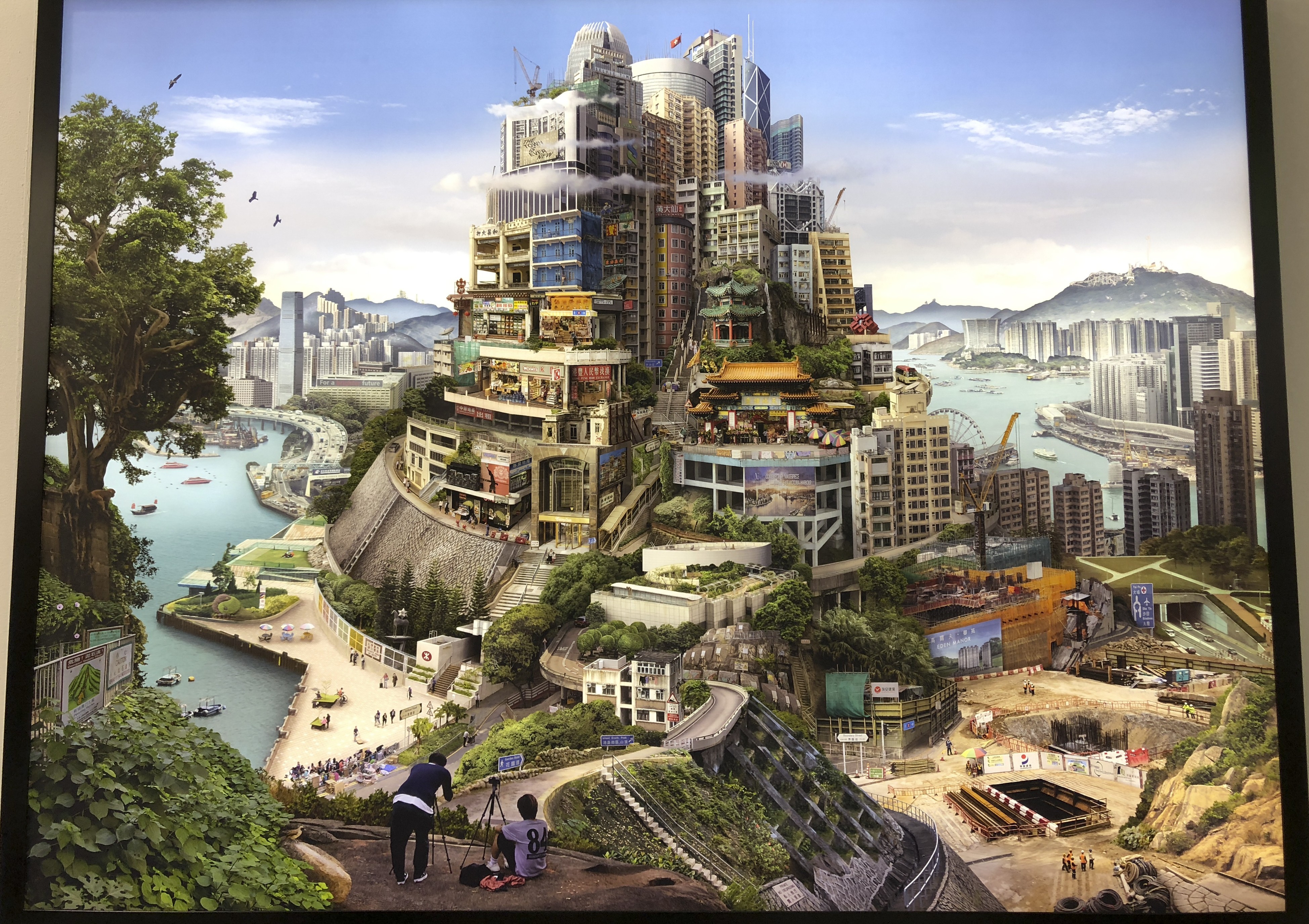 A piece from the series Babel Hong Kong (2018) by Emily Allchurch.