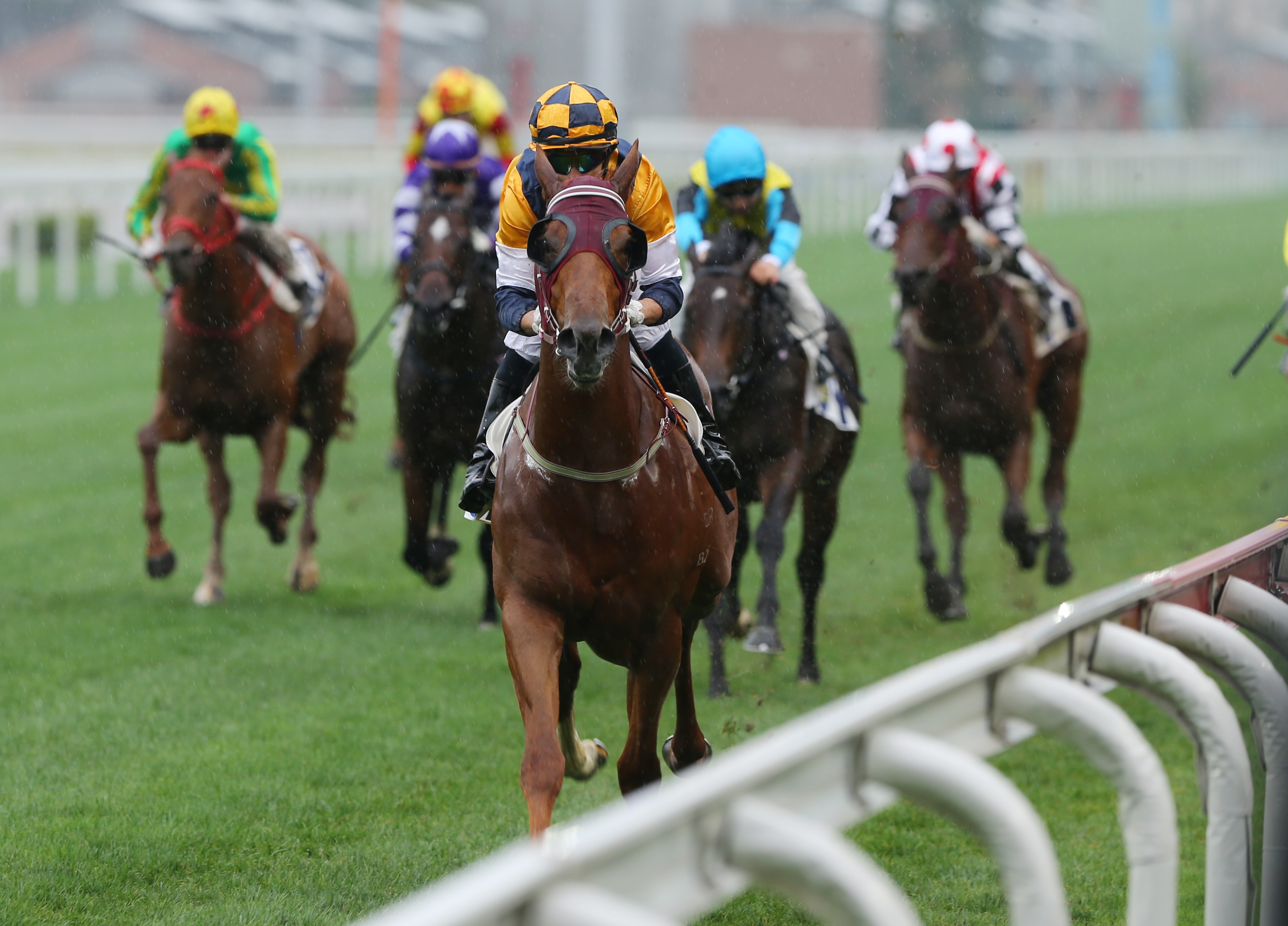 Styling City cruises away from his rivals at Sha Tin on Sunday. Photos: Kenneth Chan