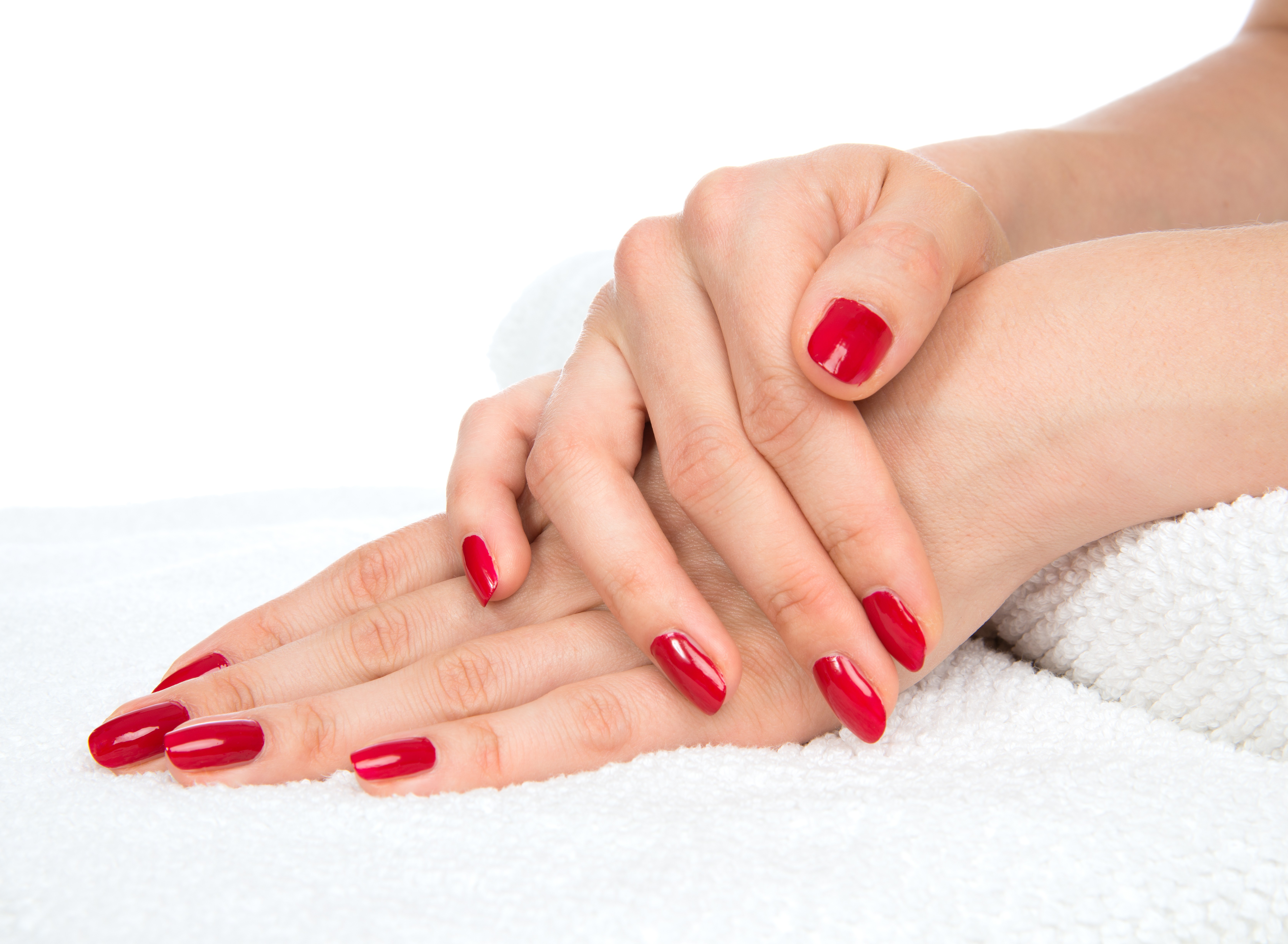 Red nails look best on youthful hands.
