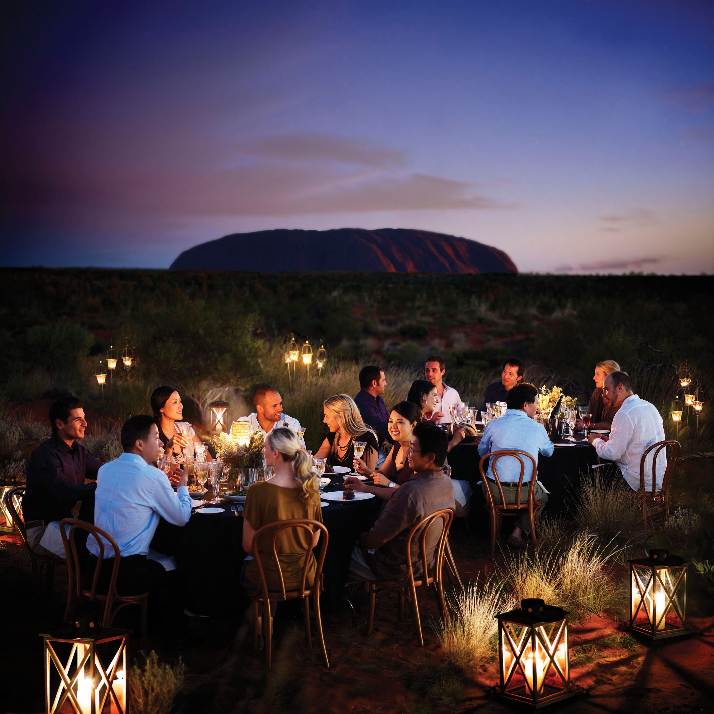 Dinner near Uluru (formerly Ayers Rock) is a popular activity for MICE groups visiting Australia.