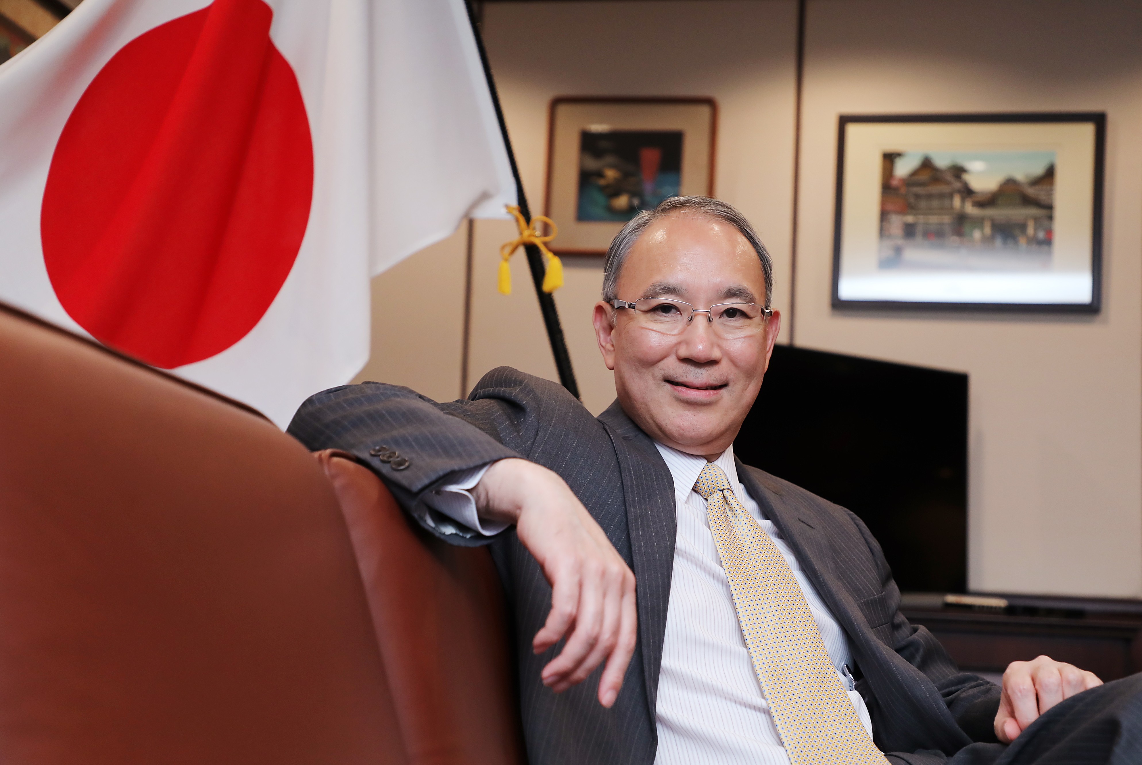 Kuninori Matsuda, ambassador and consul general, says that the young generation of Japan is encouraged to learn Mandarin and Cantonese, including his two sons. Photo: Edward Wong