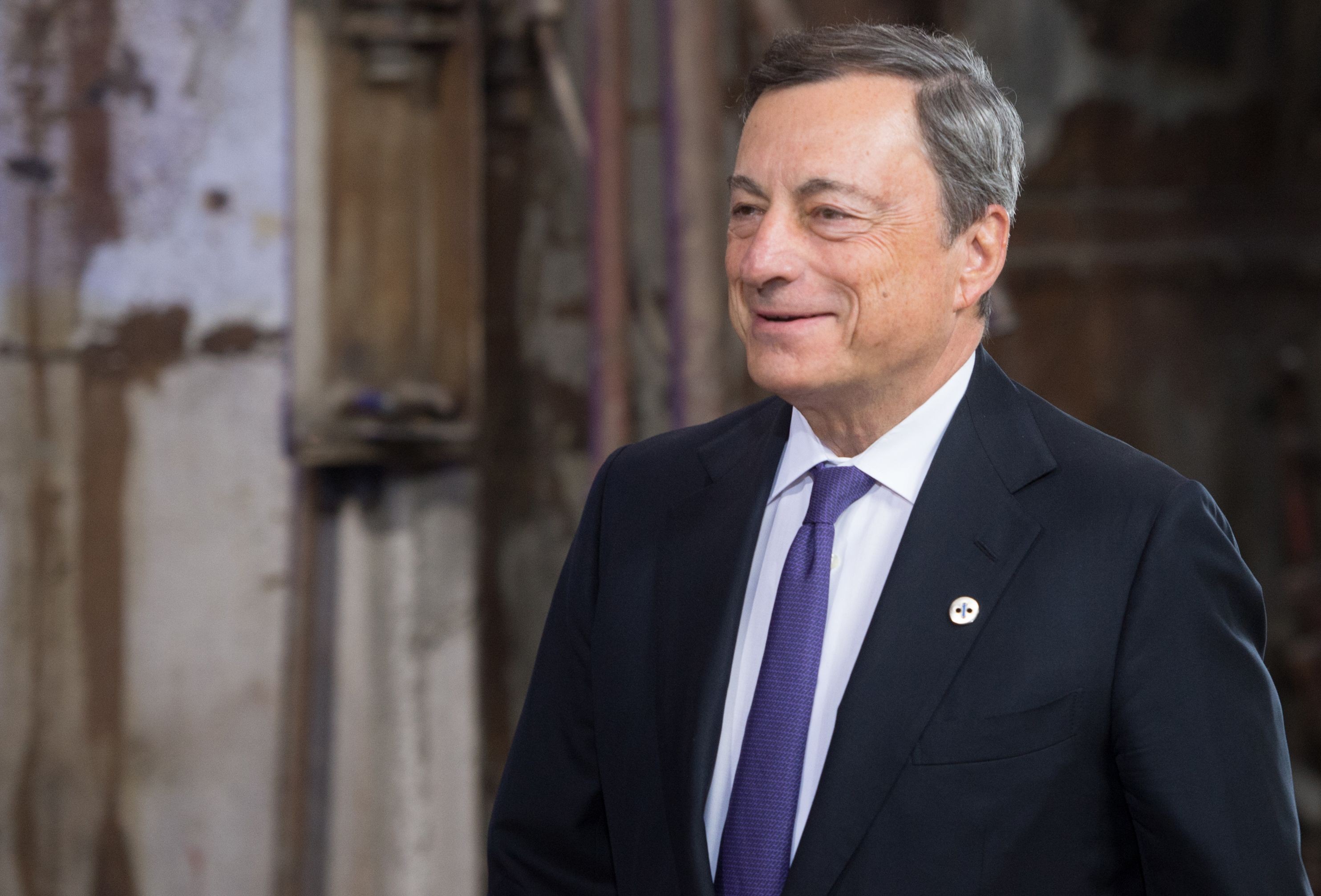 European Central Bank president Mario Draghi arrives for an informal meeting of economic and financial affairs ministers in Tallinn, Estonia in September 2017. Photo: AFP