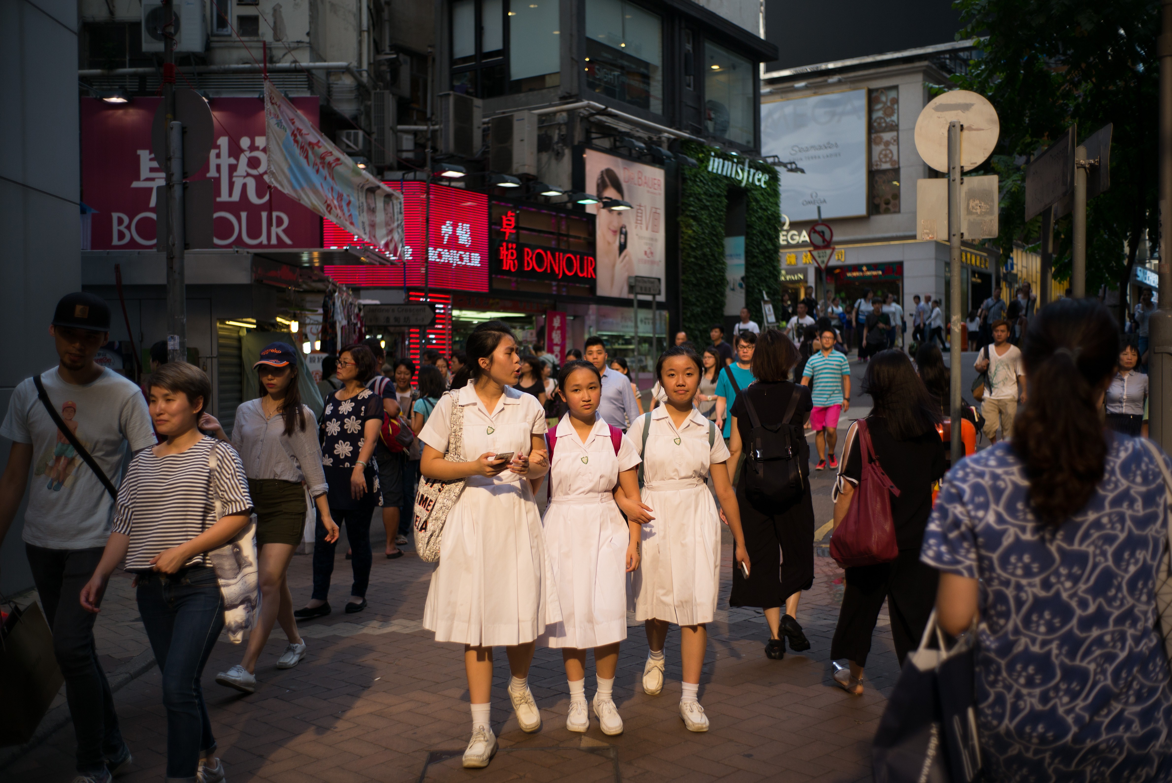 Most Hong Kong schools are fairly strict about uniform. Photo: AFP 