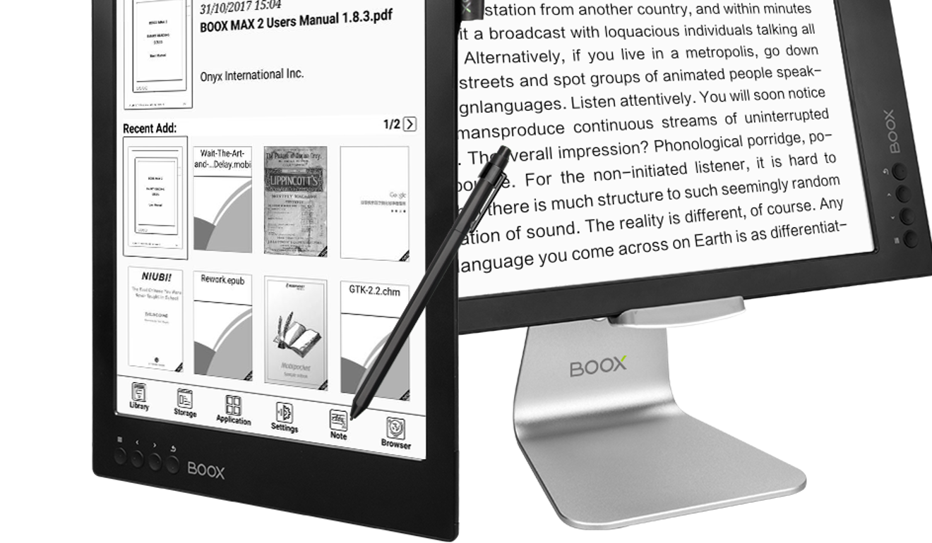 Onyx Boox Max2: e-reader you can annotate reports on is a black