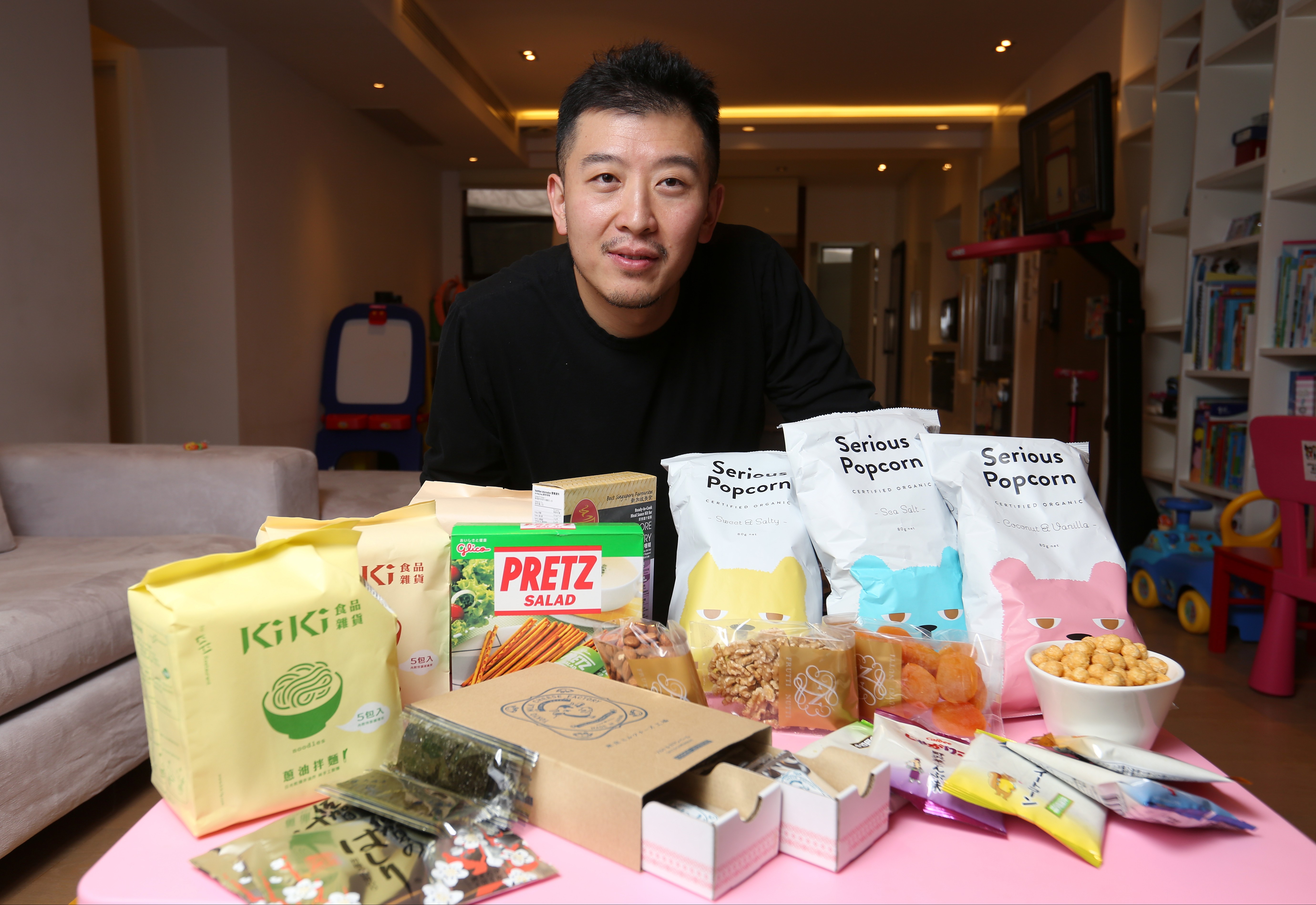 Gerald Li with a few of his favourite foods. Picture: Xiaomei Chen