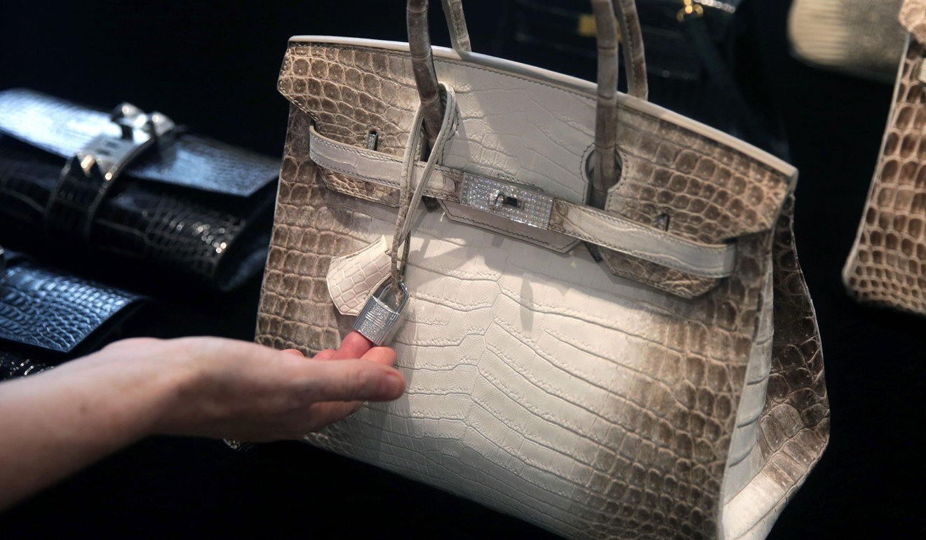 World's most expensive handbag sells in Hong Kong for over US$377,000 – a Hermès  white crocodile Birkin