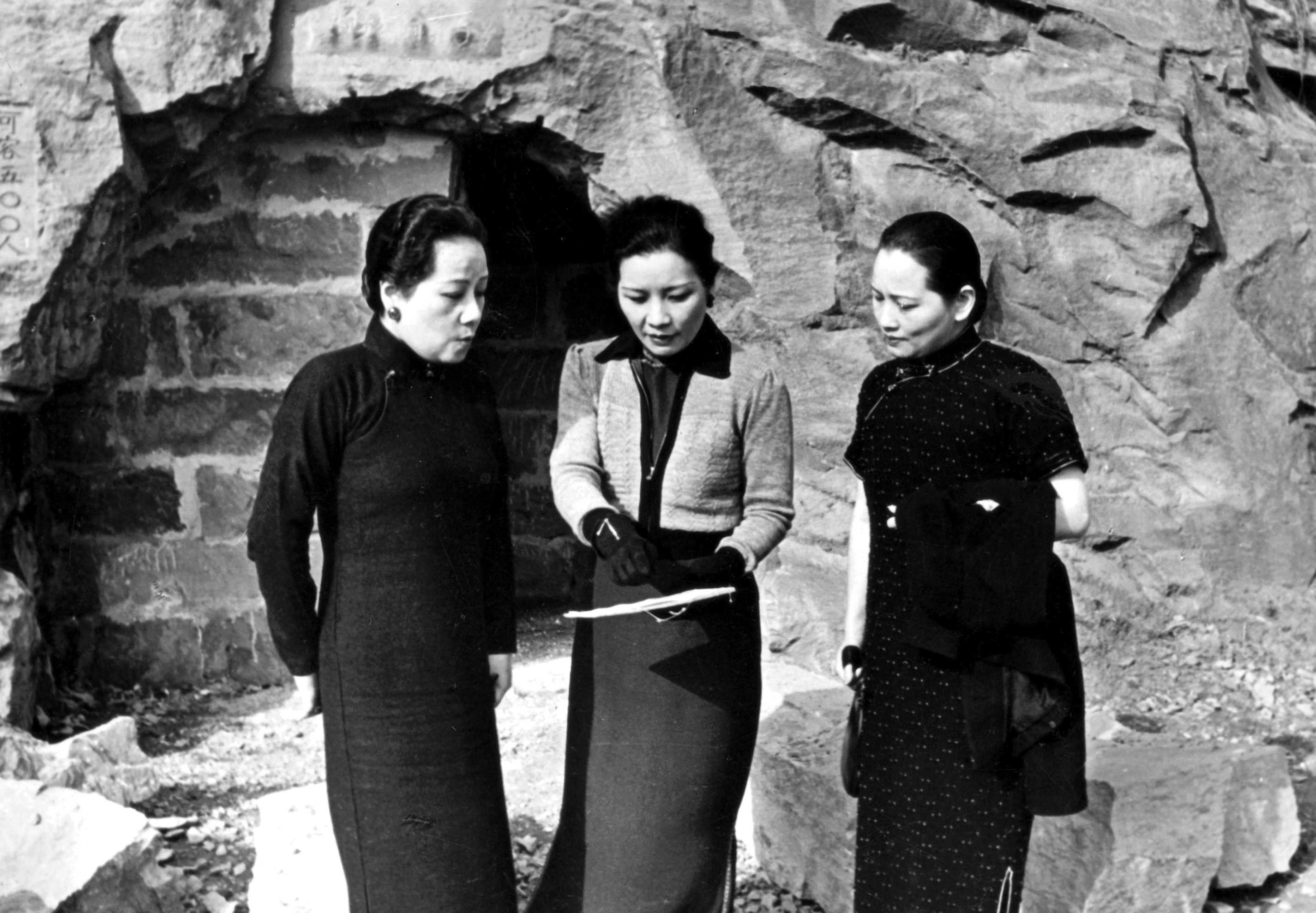 The Soong sisters (from left) Ailing, Meiling and Chingling, in Chongqing, in the 1940s.