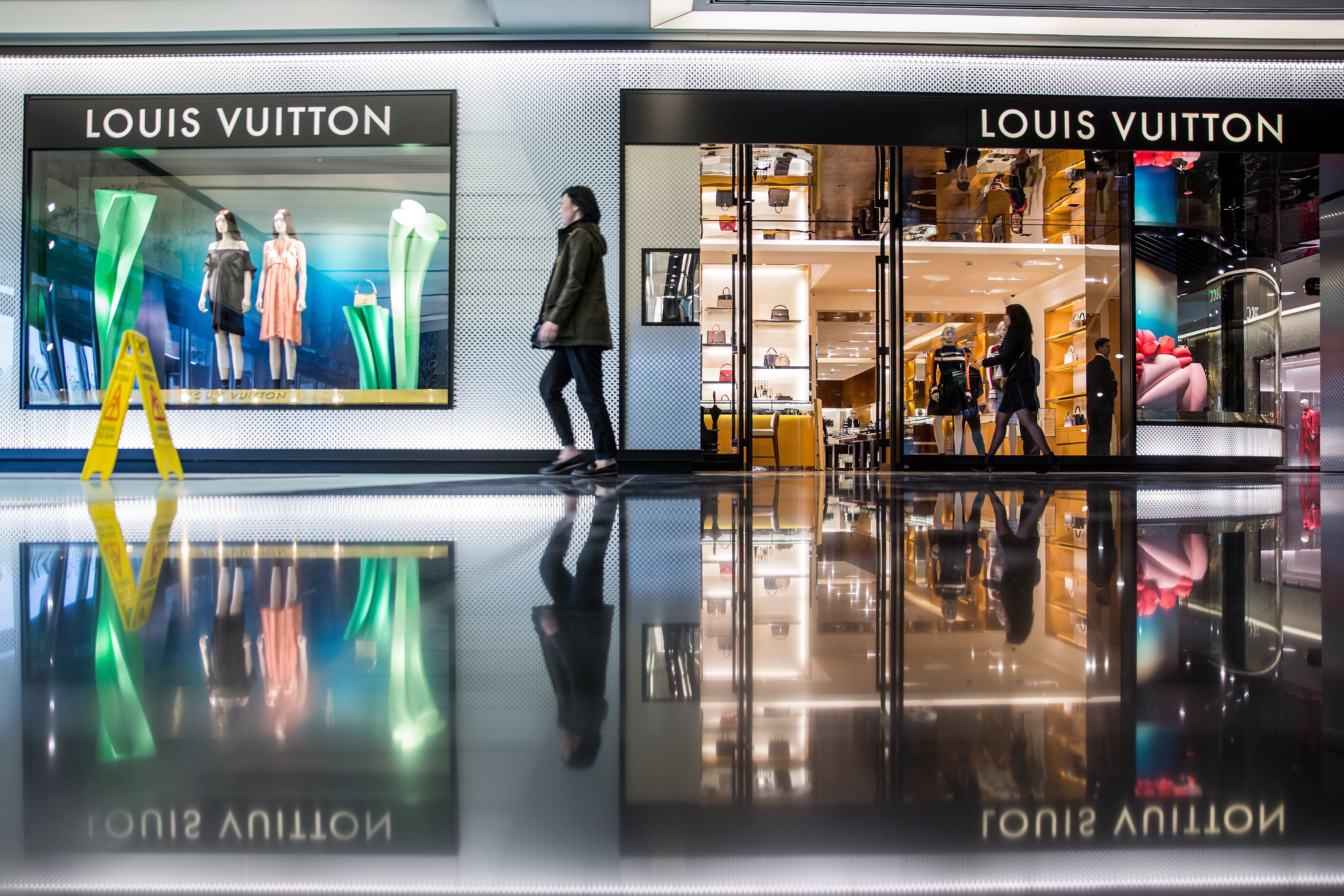 FILE--View of a Louis Vuitton boutique of Louis Vuitton Moet
