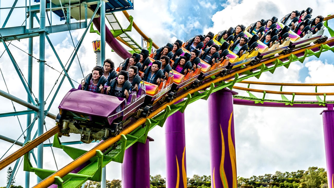 Dragon roller coaster at Hong Kong s Ocean Park suspended after