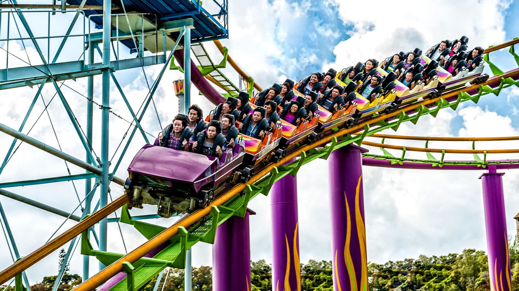 Dragon roller coaster at Hong Kong s Ocean Park suspended after