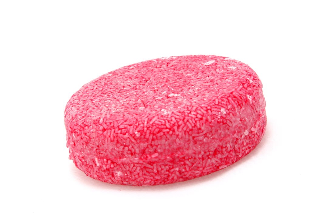 A plastic- and packaging-free shampoo bar from Lush.