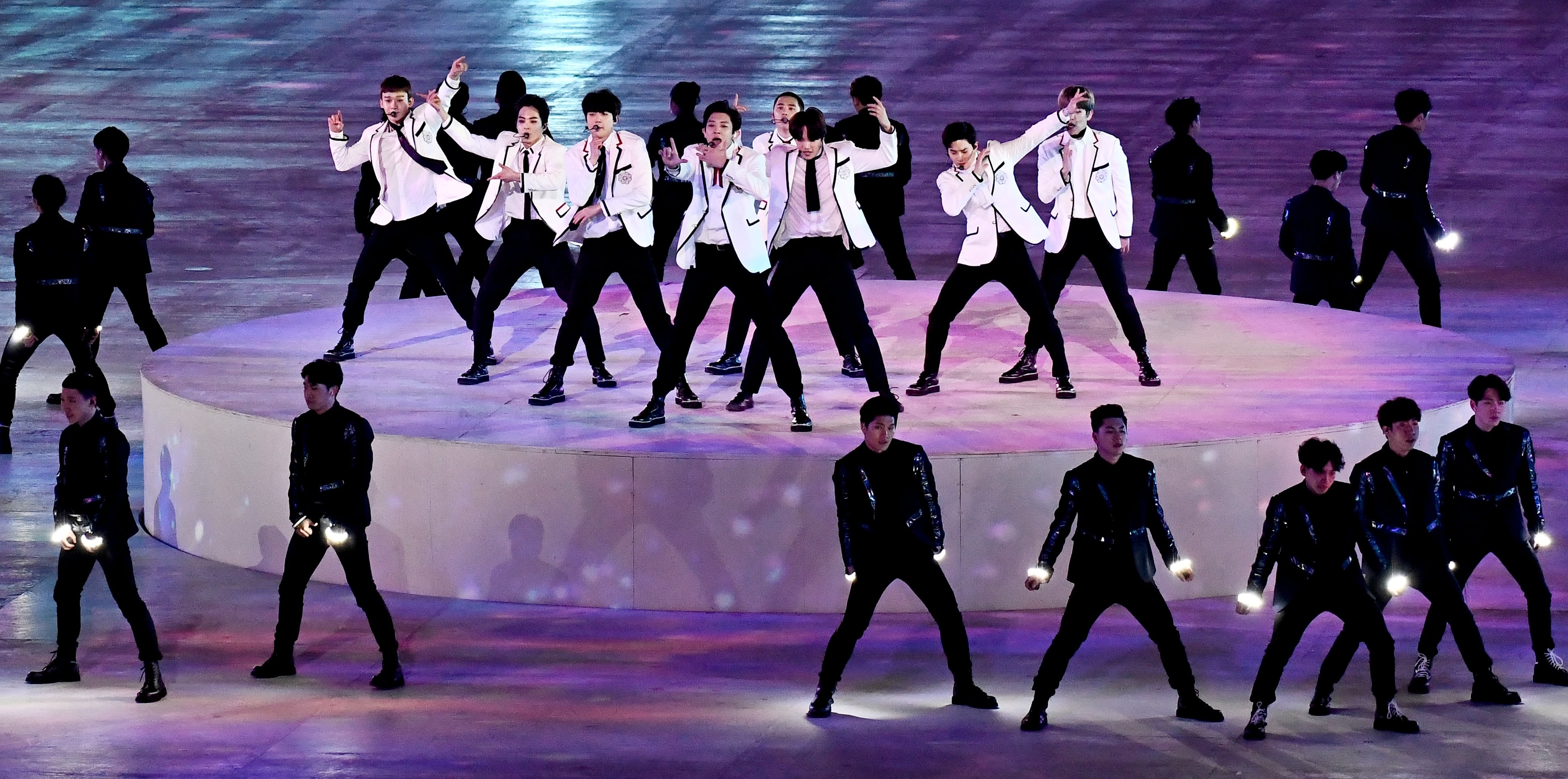 K-pop boy band EXO, which has inspired terminally fan Joana K. Park to write a series of nine novels based on each of the group’s nine members. Photo: EPA-EFE