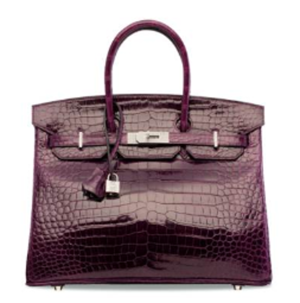 Up For Auction: A Crocodile and Diamond Birkin Bag