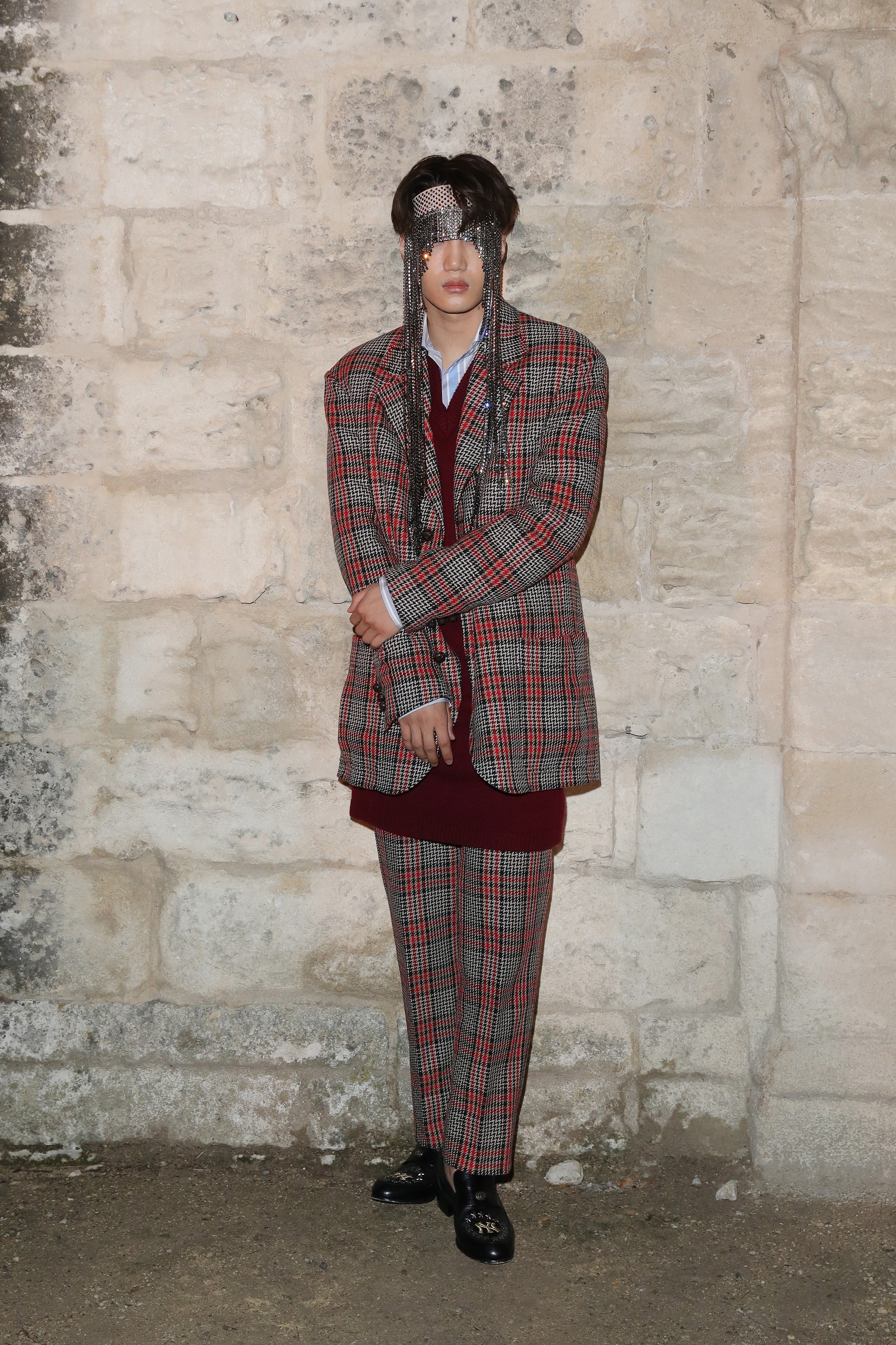 K-pop sensation Kai of EXO attends the Gucci Cruise 2019 show in Arles, France. Photo: Getty Images